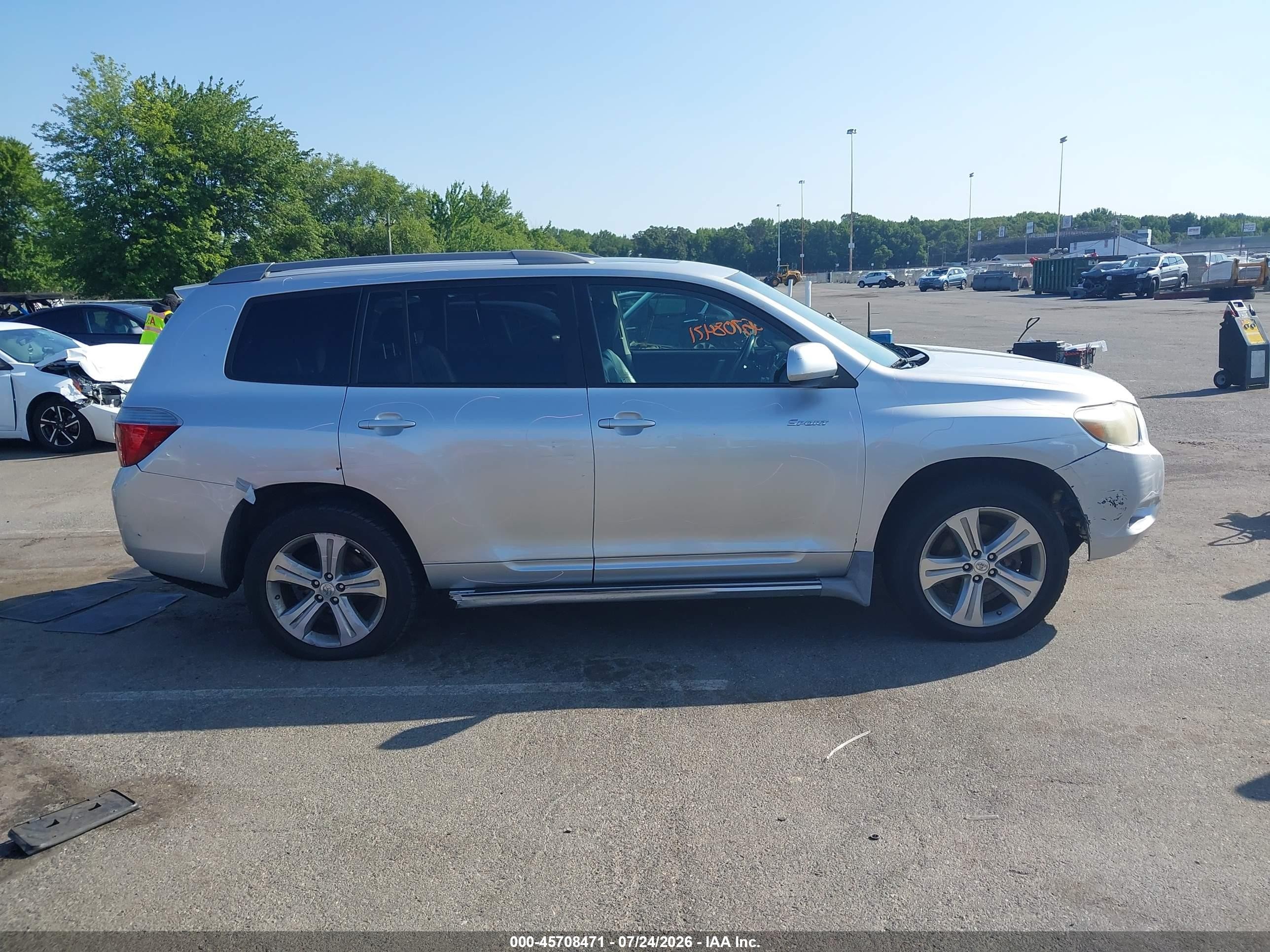 2009 Toyota Highlander Sport Gray vin: JTEES43A692112469