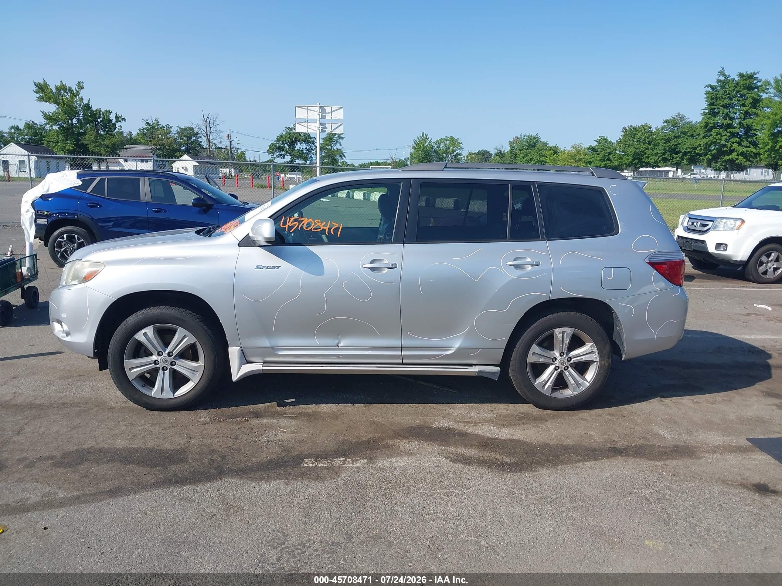 2009 Toyota Highlander Sport Gray vin: JTEES43A692112469