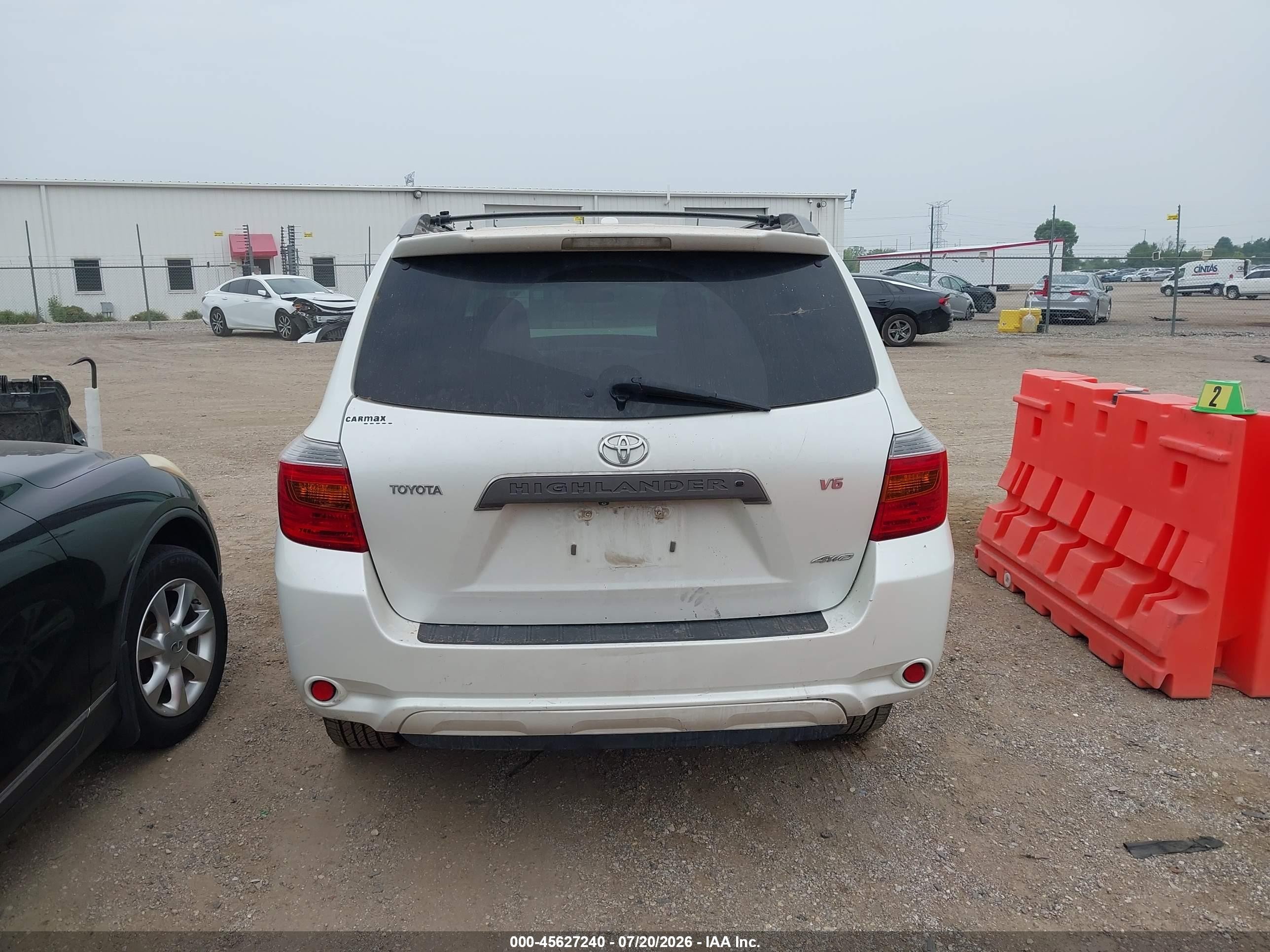 2009 Toyota Highlander Sport White vin: JTEES43A692137484