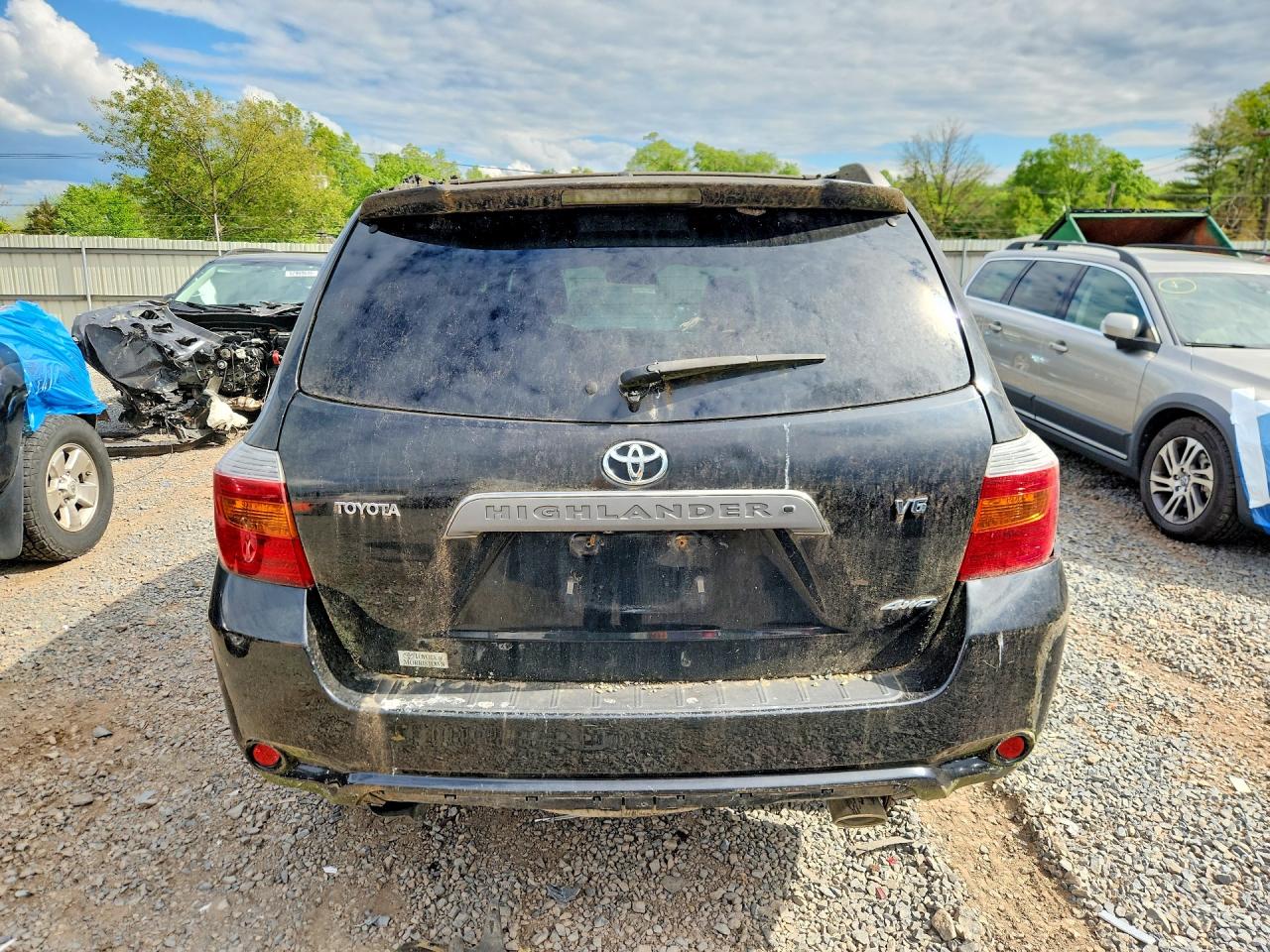 2008 Toyota Highlander Sport Black vin: JTEES43A782002352