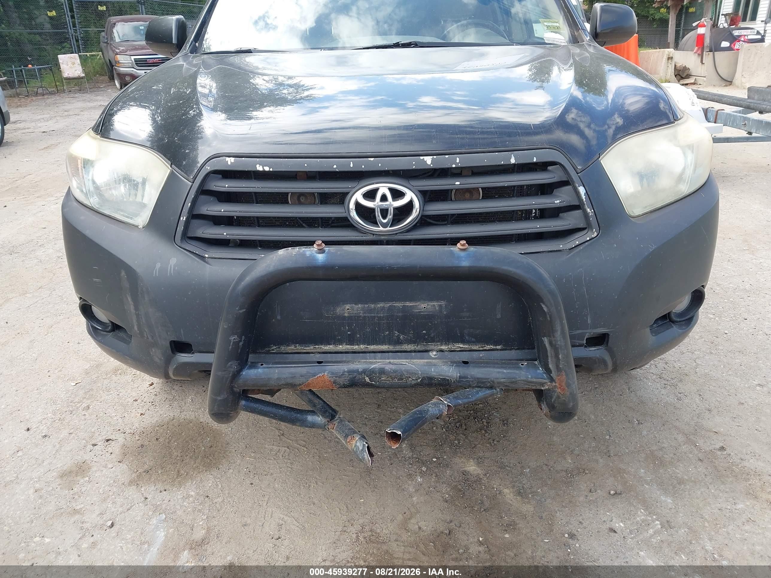 2008 Toyota Highlander Sport Black vin: JTEES43A782048733