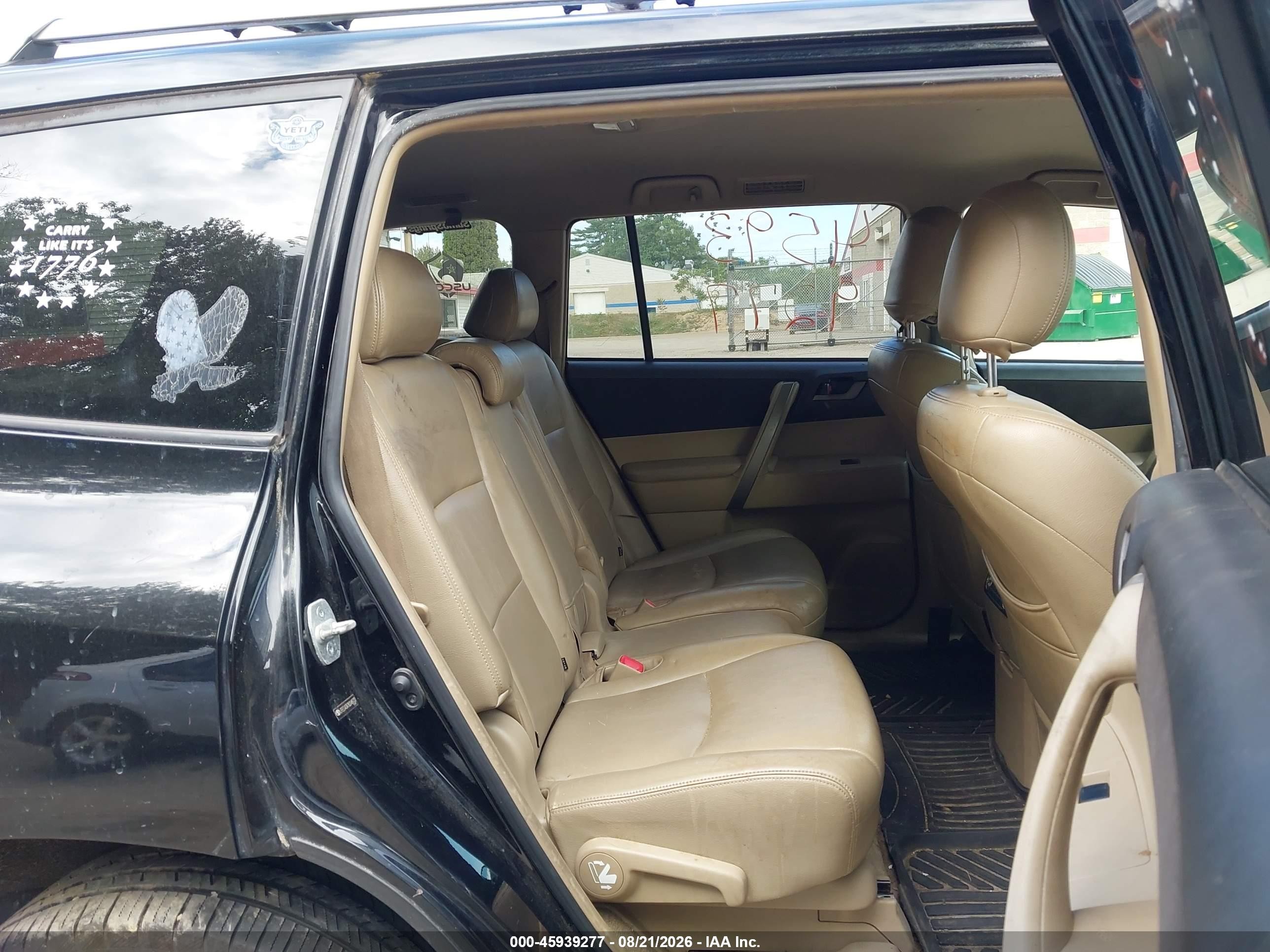 2008 Toyota Highlander Sport Black vin: JTEES43A782048733