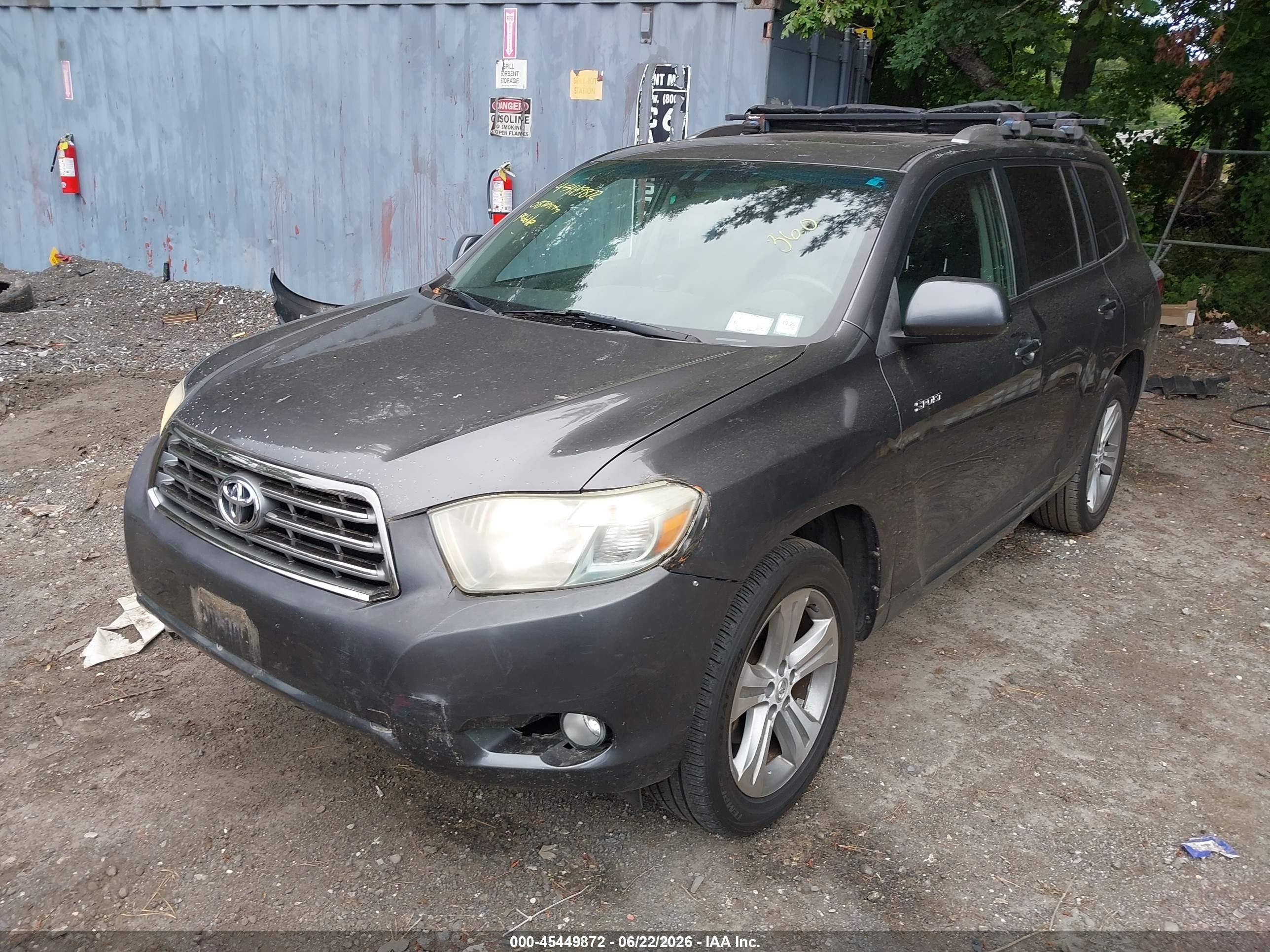 2008 Toyota Highlander Sport Gray vin: JTEES43A782078699