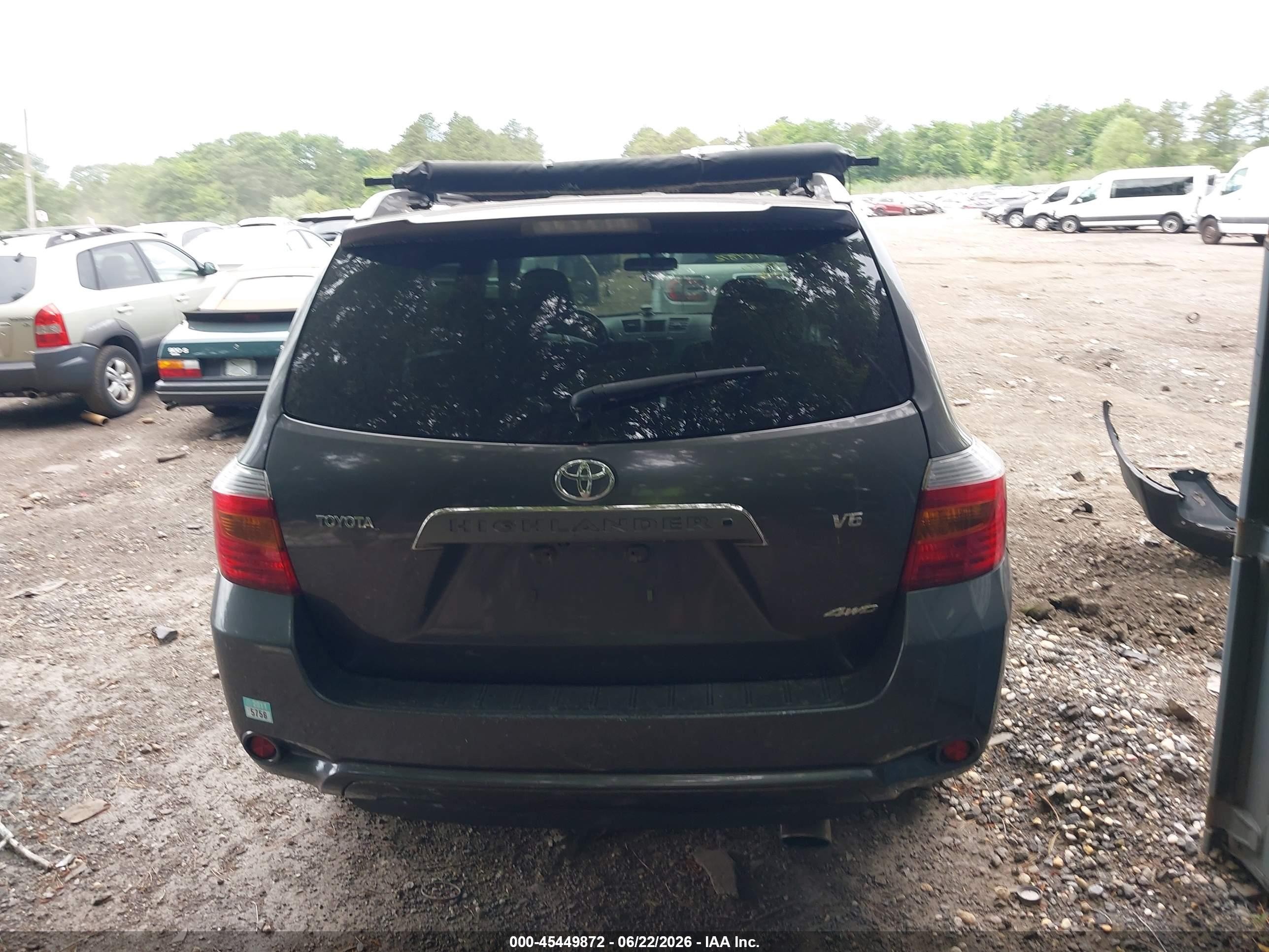 2008 Toyota Highlander Sport Gray vin: JTEES43A782078699