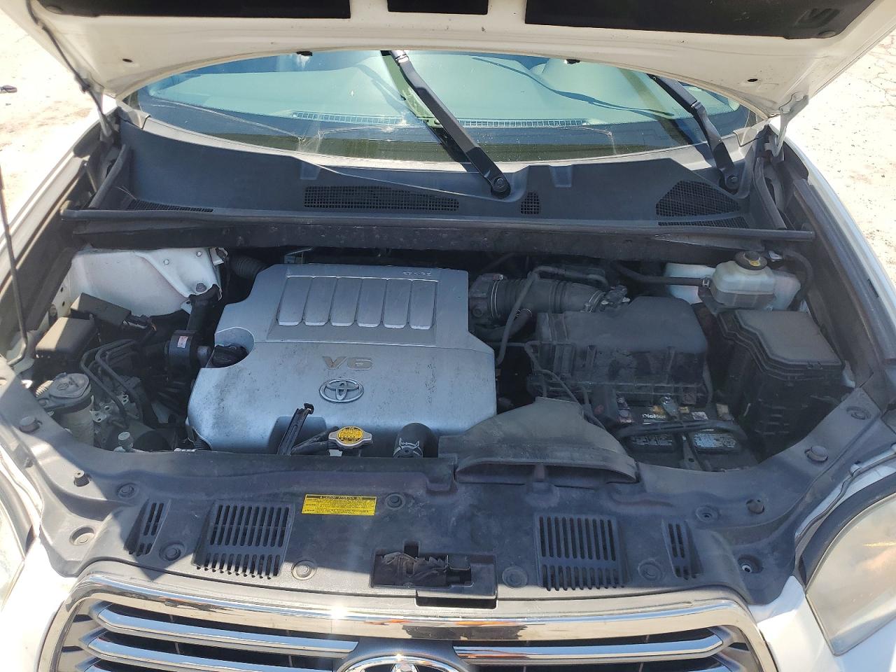 2009 Toyota Highlander Sport White vin: JTEES43A792142970