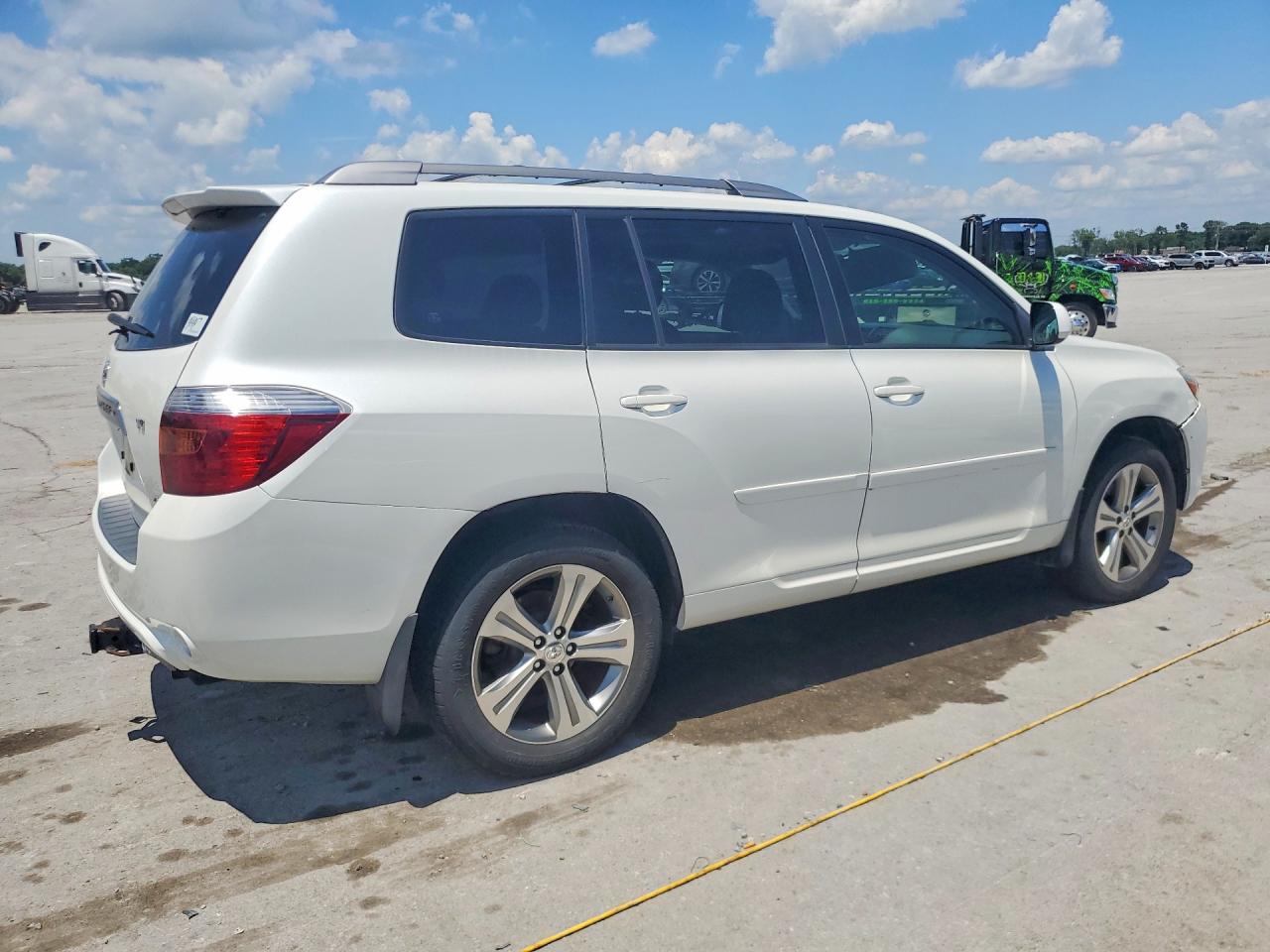 2009 Toyota Highlander Sport White vin: JTEES43A792142970