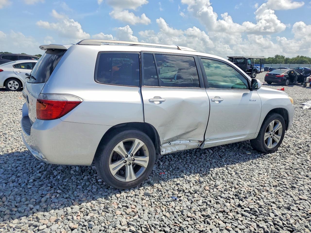 2009 Toyota Highlander Sport Серебряный vin: JTEES43A792143987