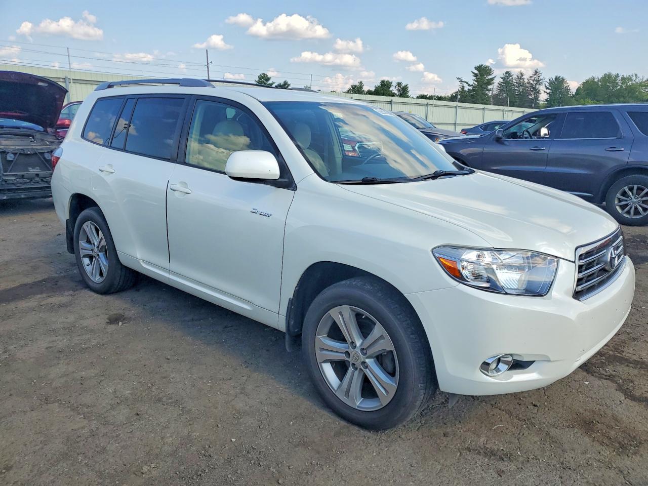 2008 Toyota Highlander Sport Белый vin: JTEES43A882010945