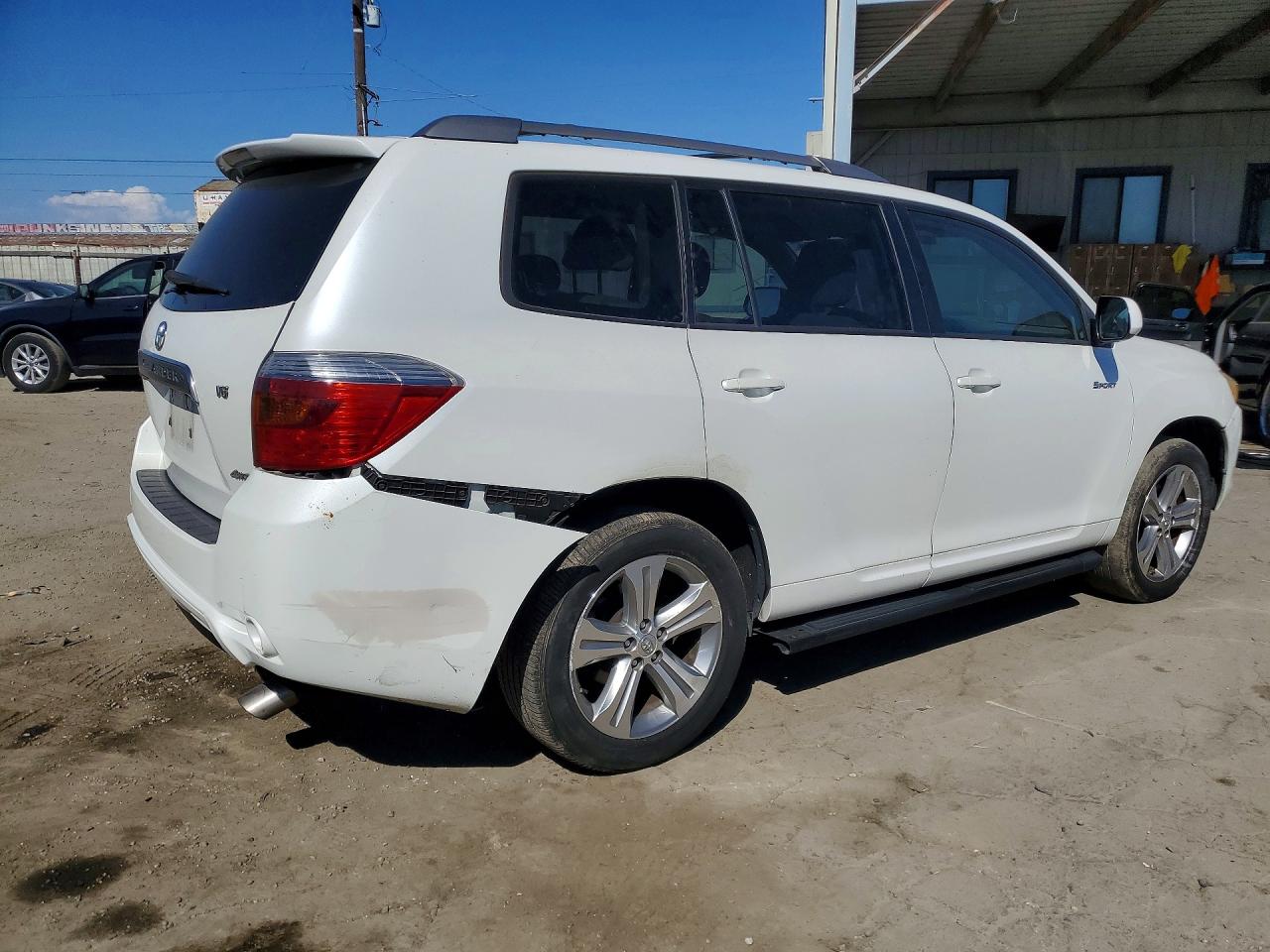 2008 Toyota Highlander Sport White vin: JTEES43A882049079