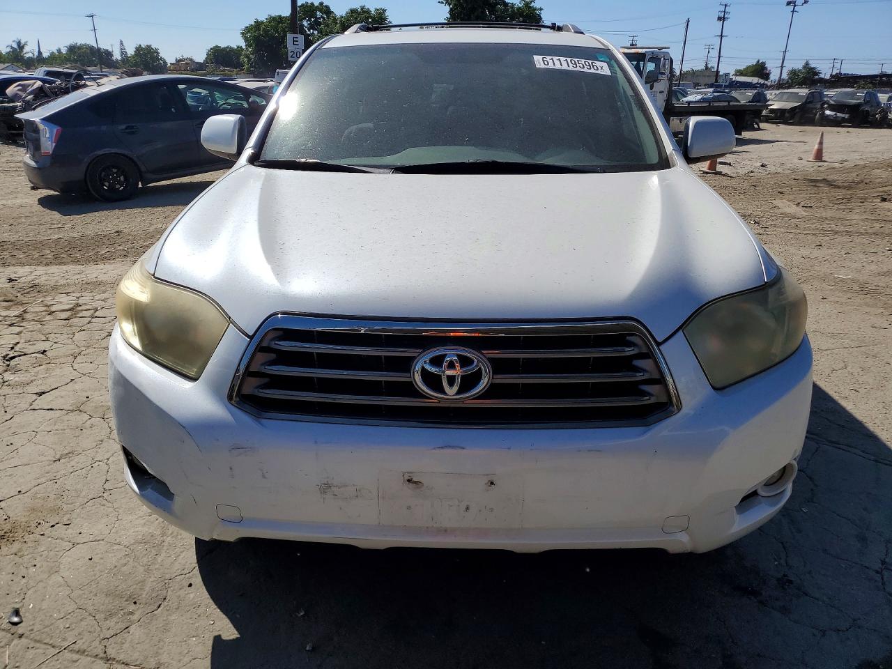2008 Toyota Highlander Sport White vin: JTEES43A882049079