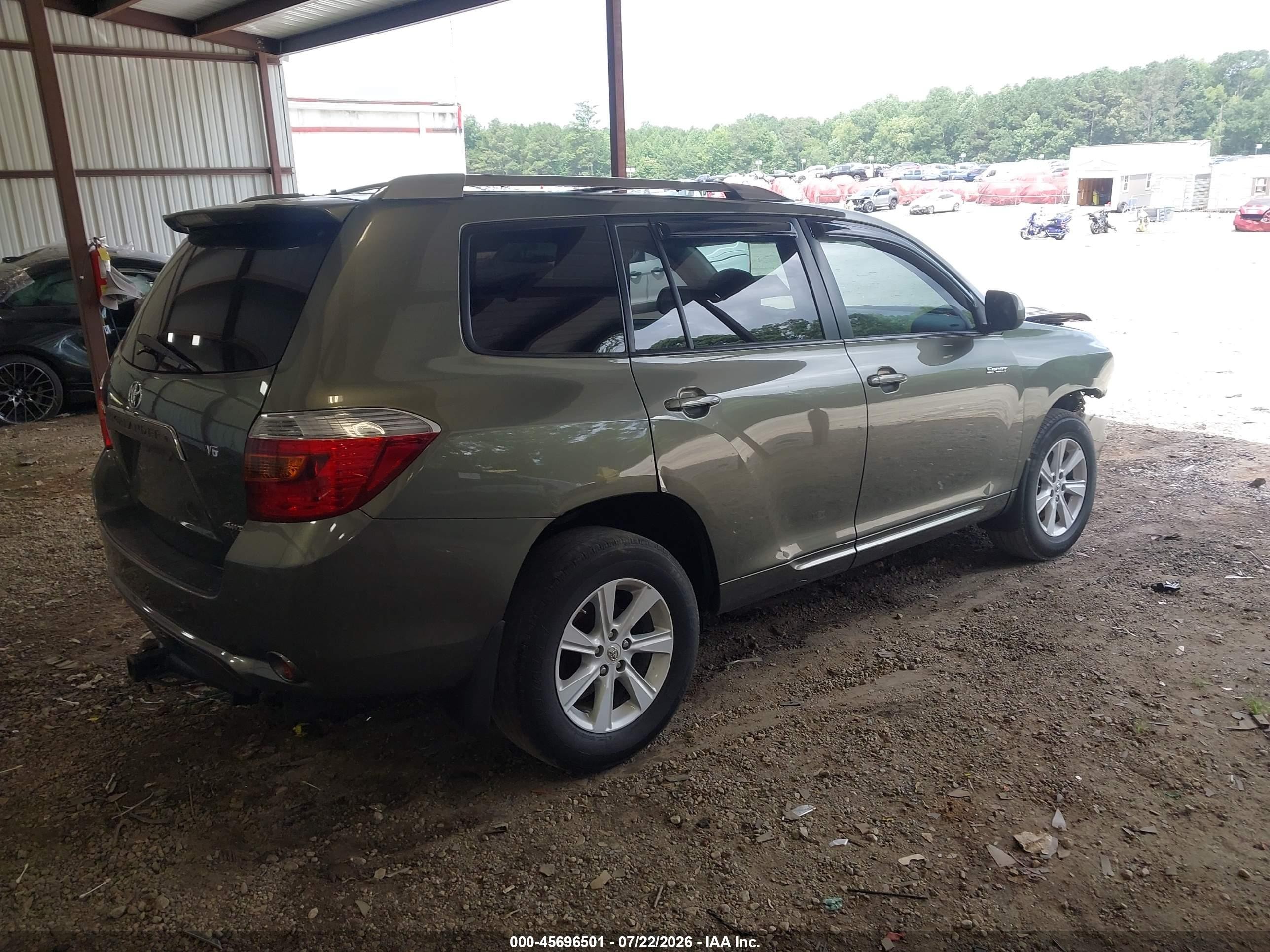 2008 Toyota Highlander Sport Turquoise vin: JTEES43A882106106