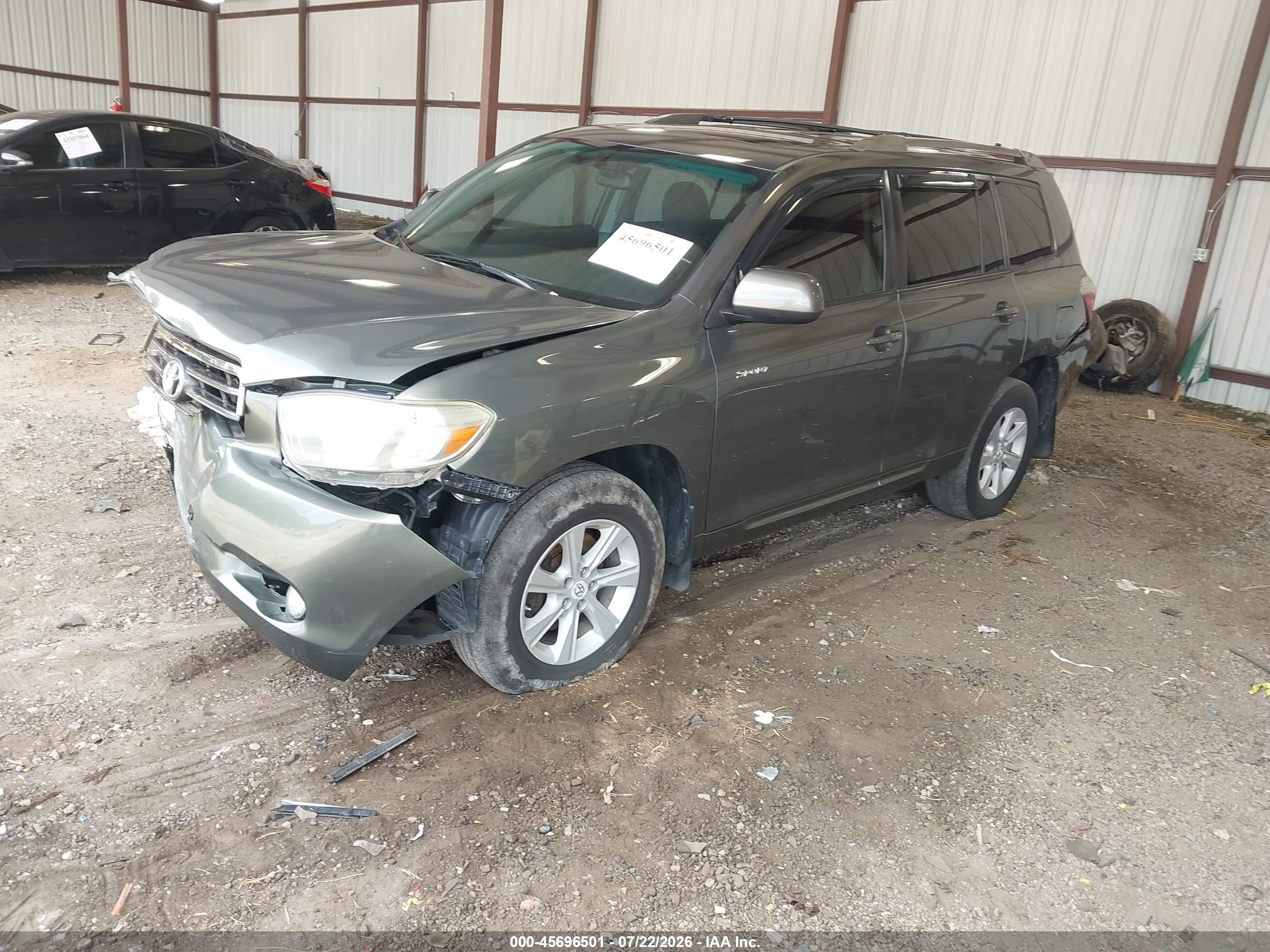 2008 Toyota Highlander Sport Turquoise vin: JTEES43A882106106