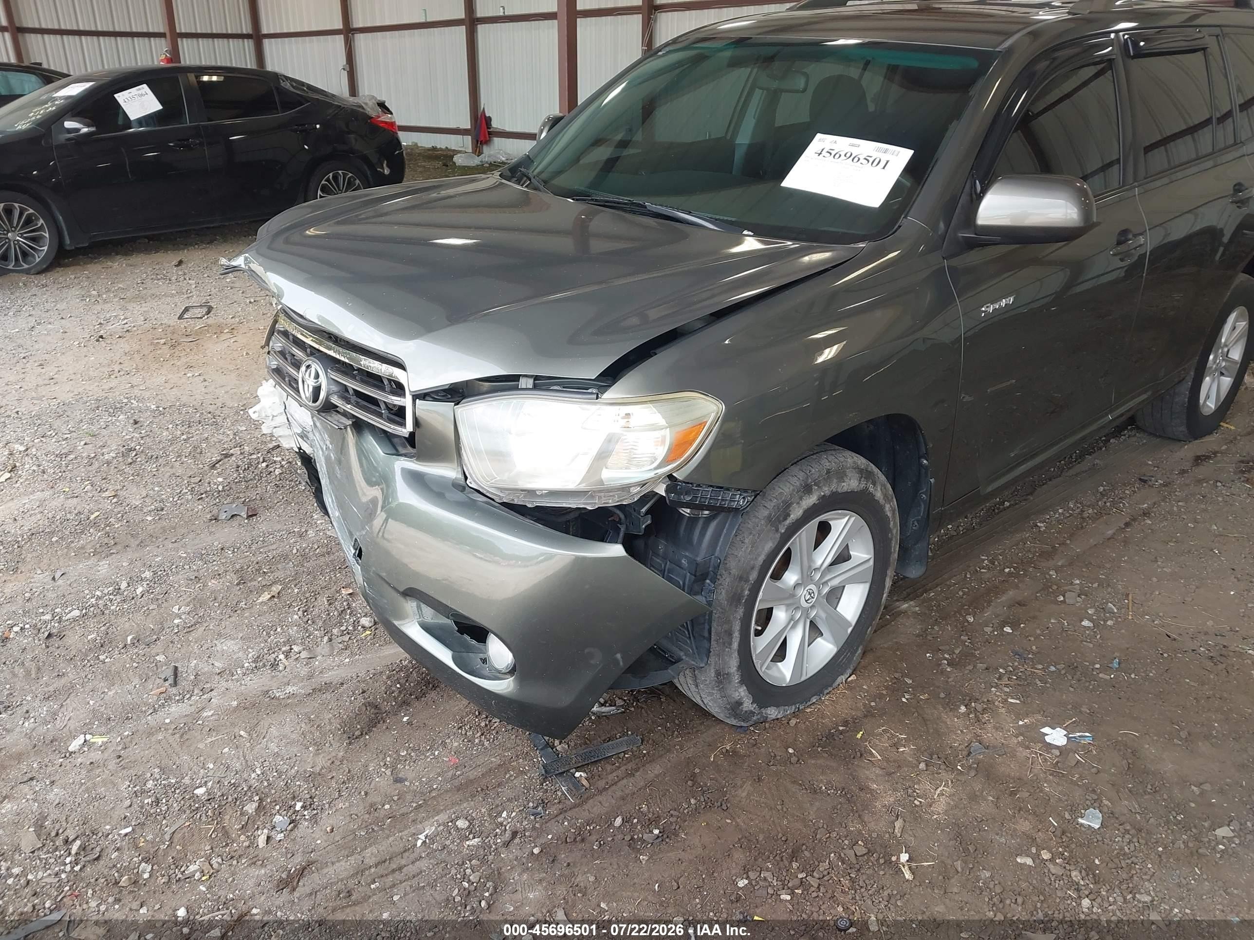 2008 Toyota Highlander Sport Turquoise vin: JTEES43A882106106