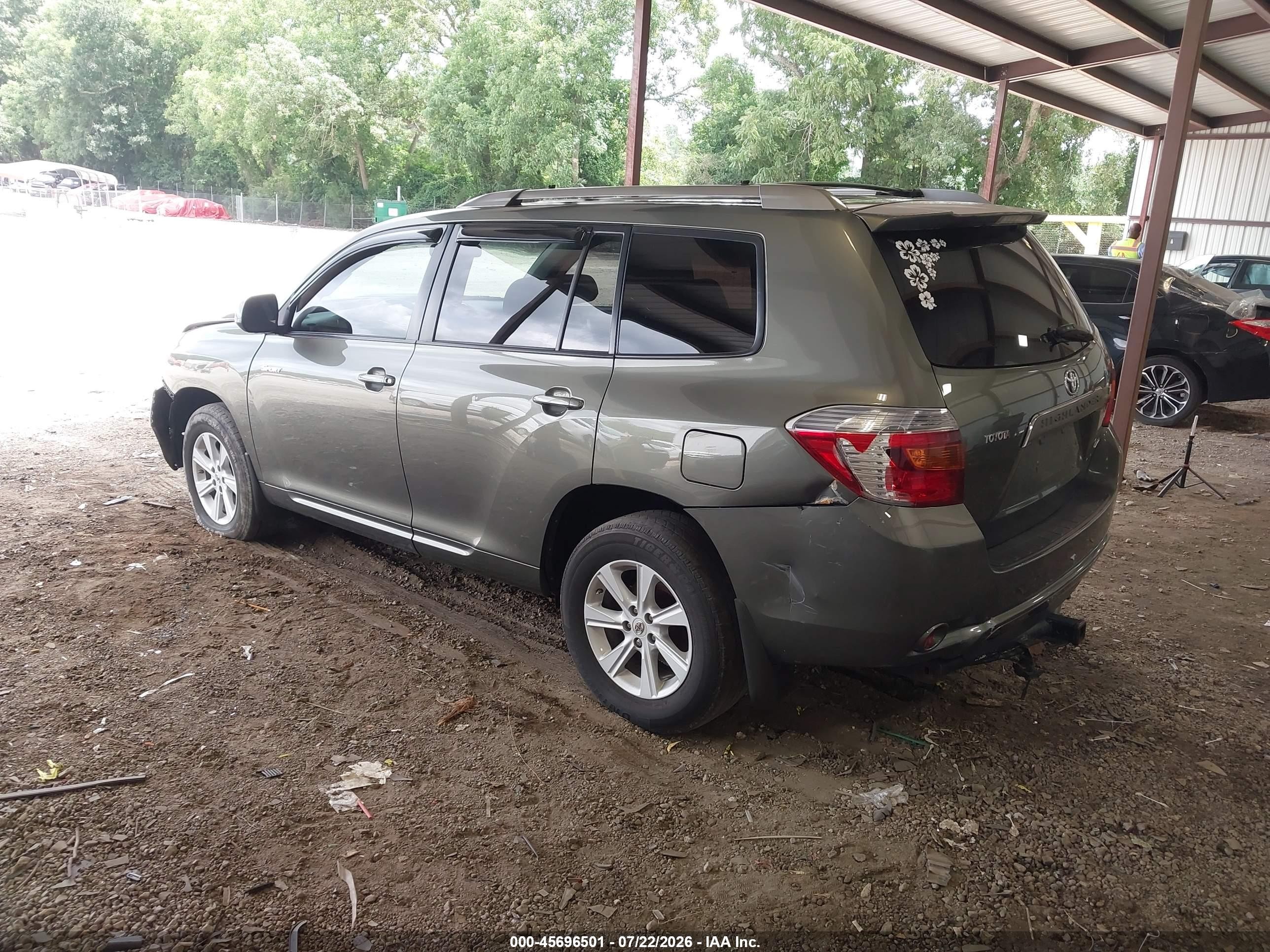 2008 Toyota Highlander Sport Turquoise vin: JTEES43A882106106
