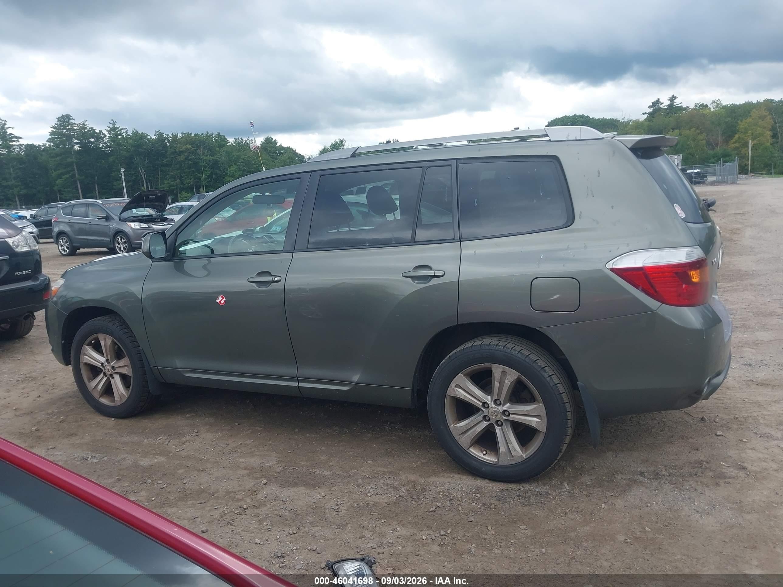 2008 Toyota Highlander Sport Зеленый vin: JTEES43A982015796