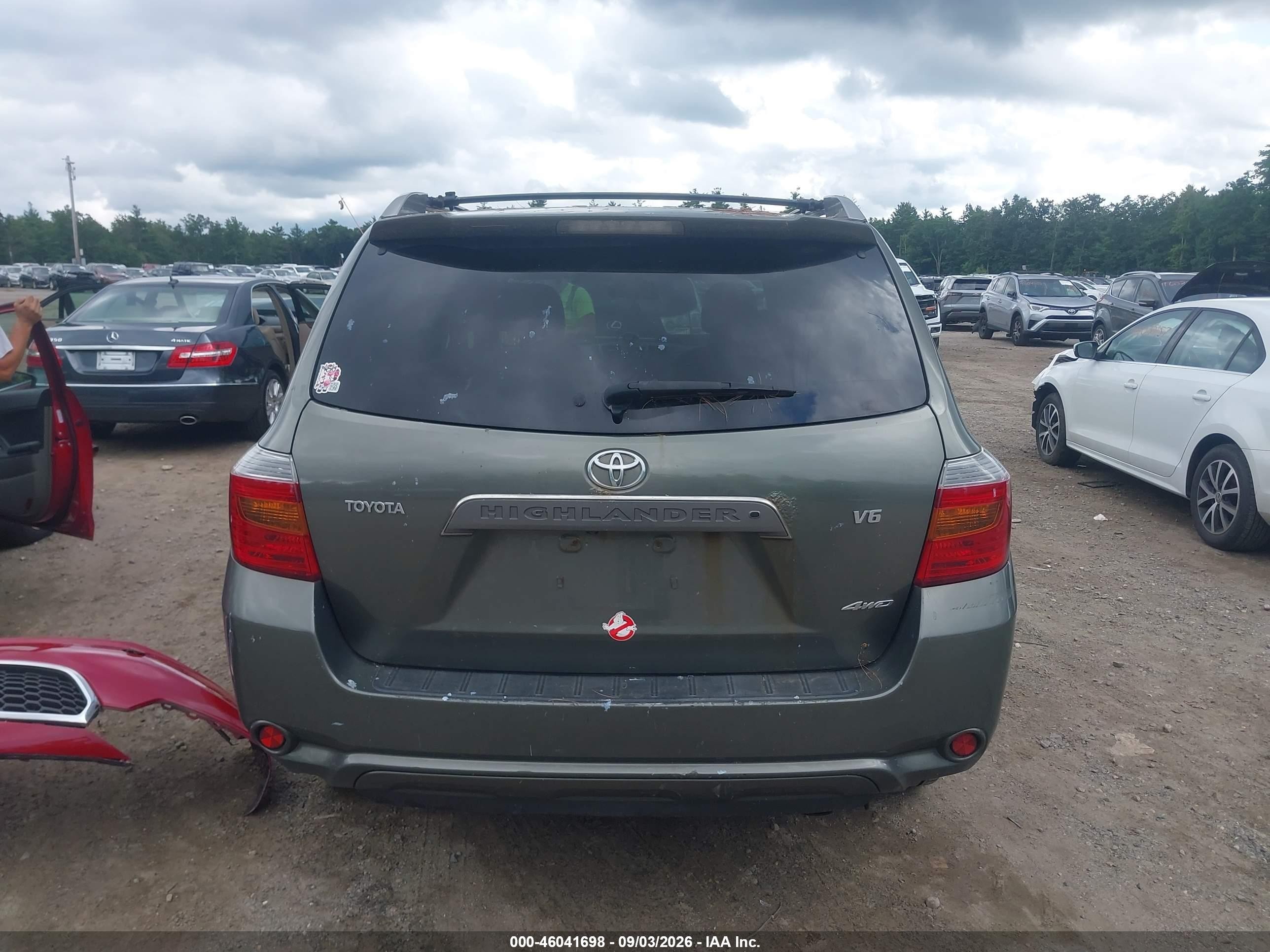 2008 Toyota Highlander Sport Зеленый vin: JTEES43A982015796