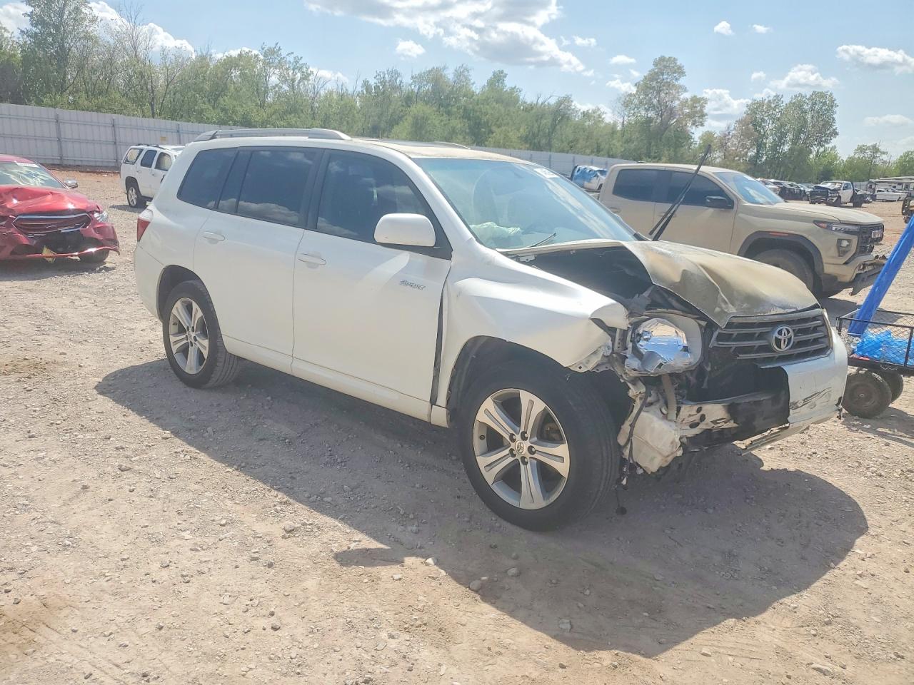 2008 Toyota Highlander Sport Белый vin: JTEES43A982024126
