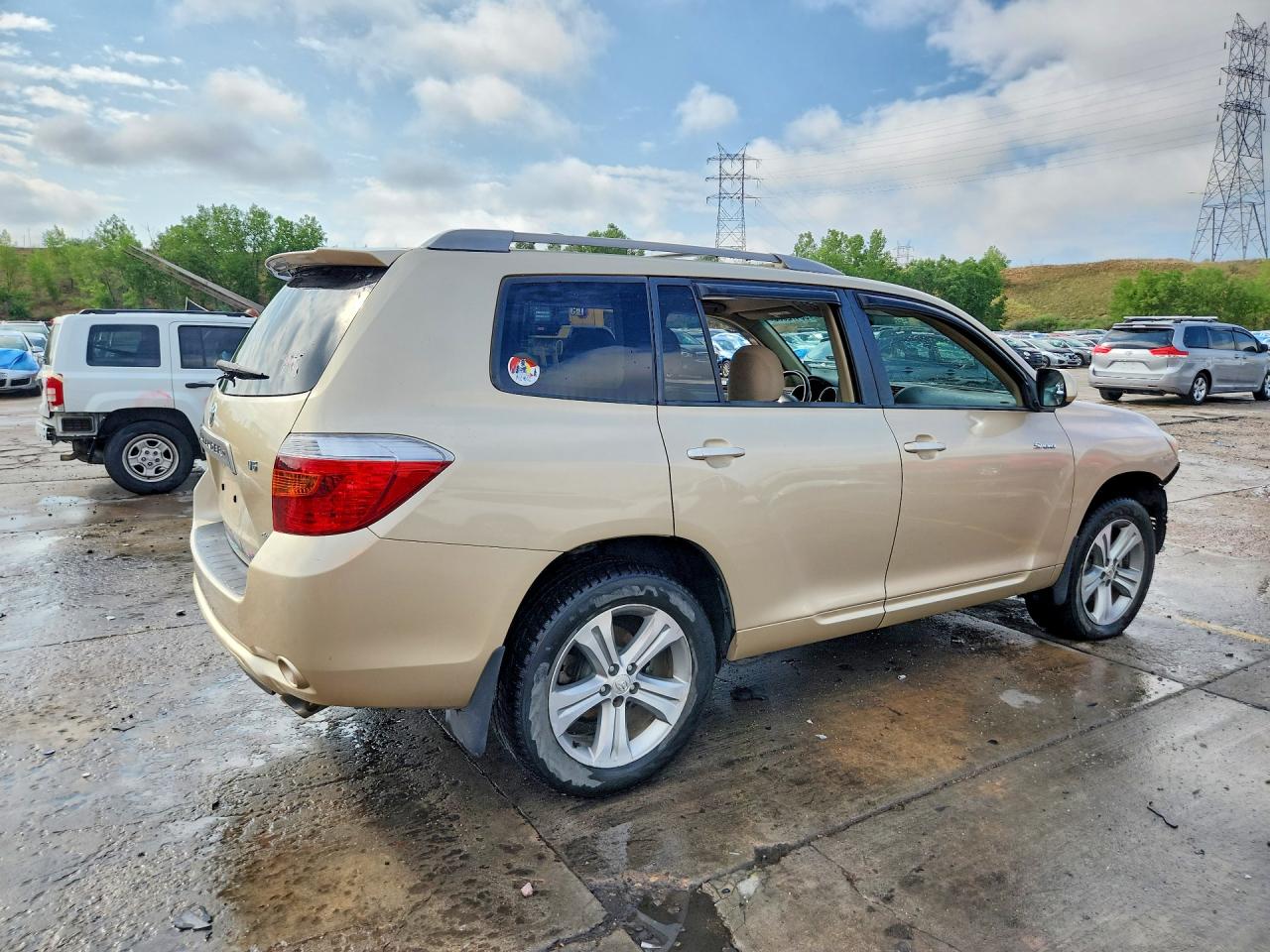 2008 Toyota Highlander Sport Бежевый vin: JTEES43A982048426