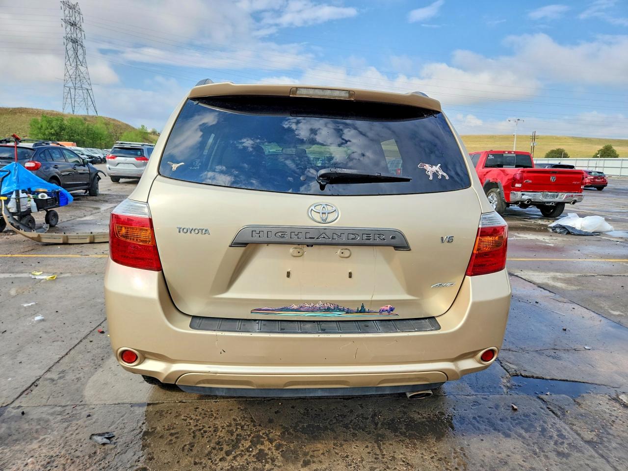 2008 Toyota Highlander Sport Бежевый vin: JTEES43A982048426