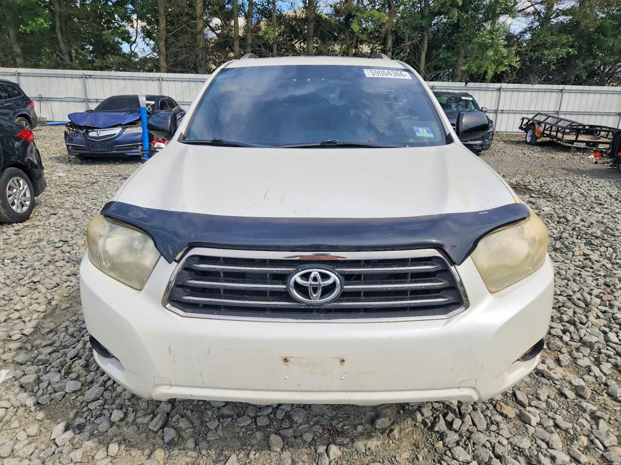 2008 Toyota Highlander Sport White vin: JTEES43A982085122