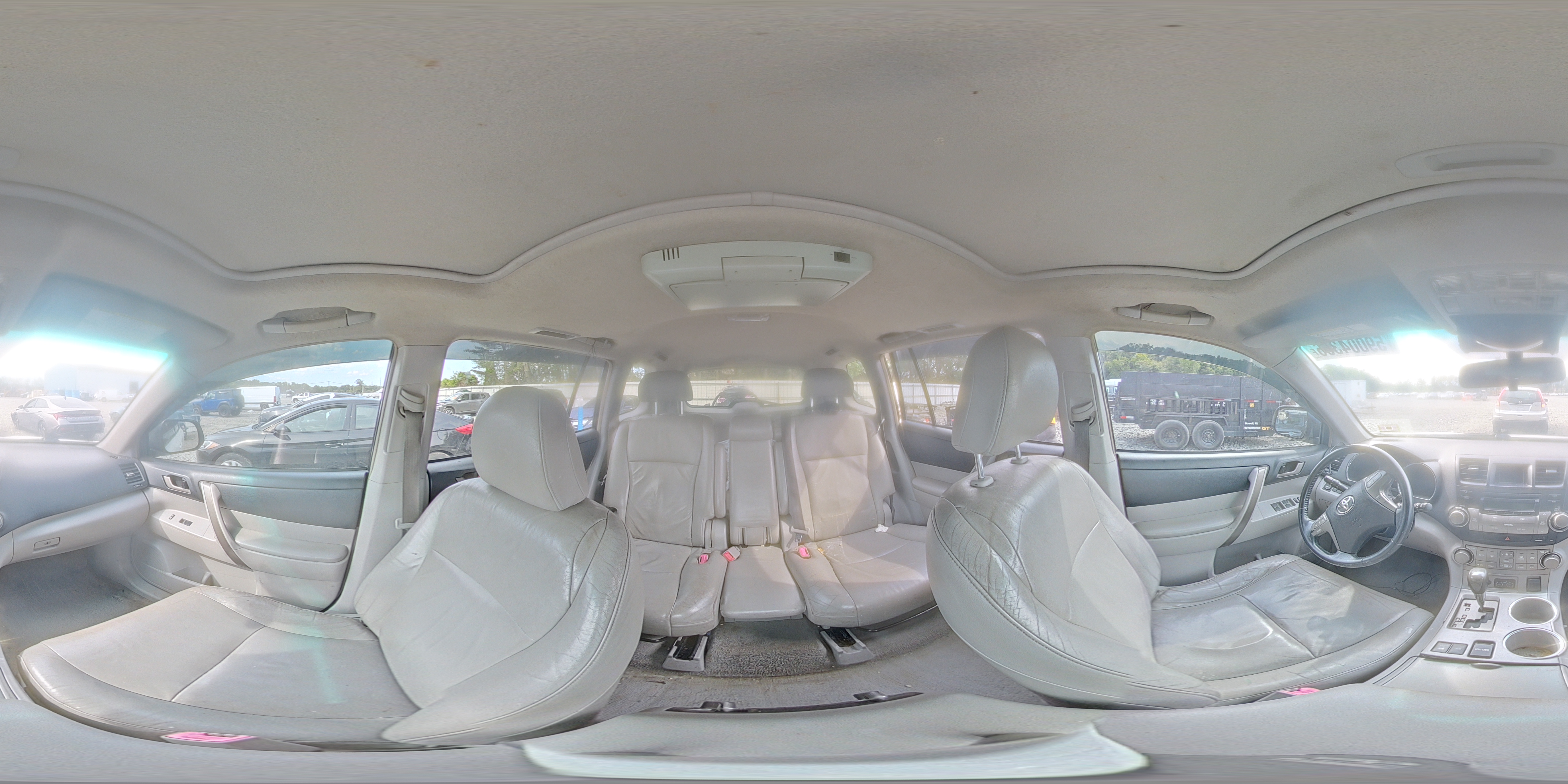 2008 Toyota Highlander Sport White vin: JTEES43A982085122