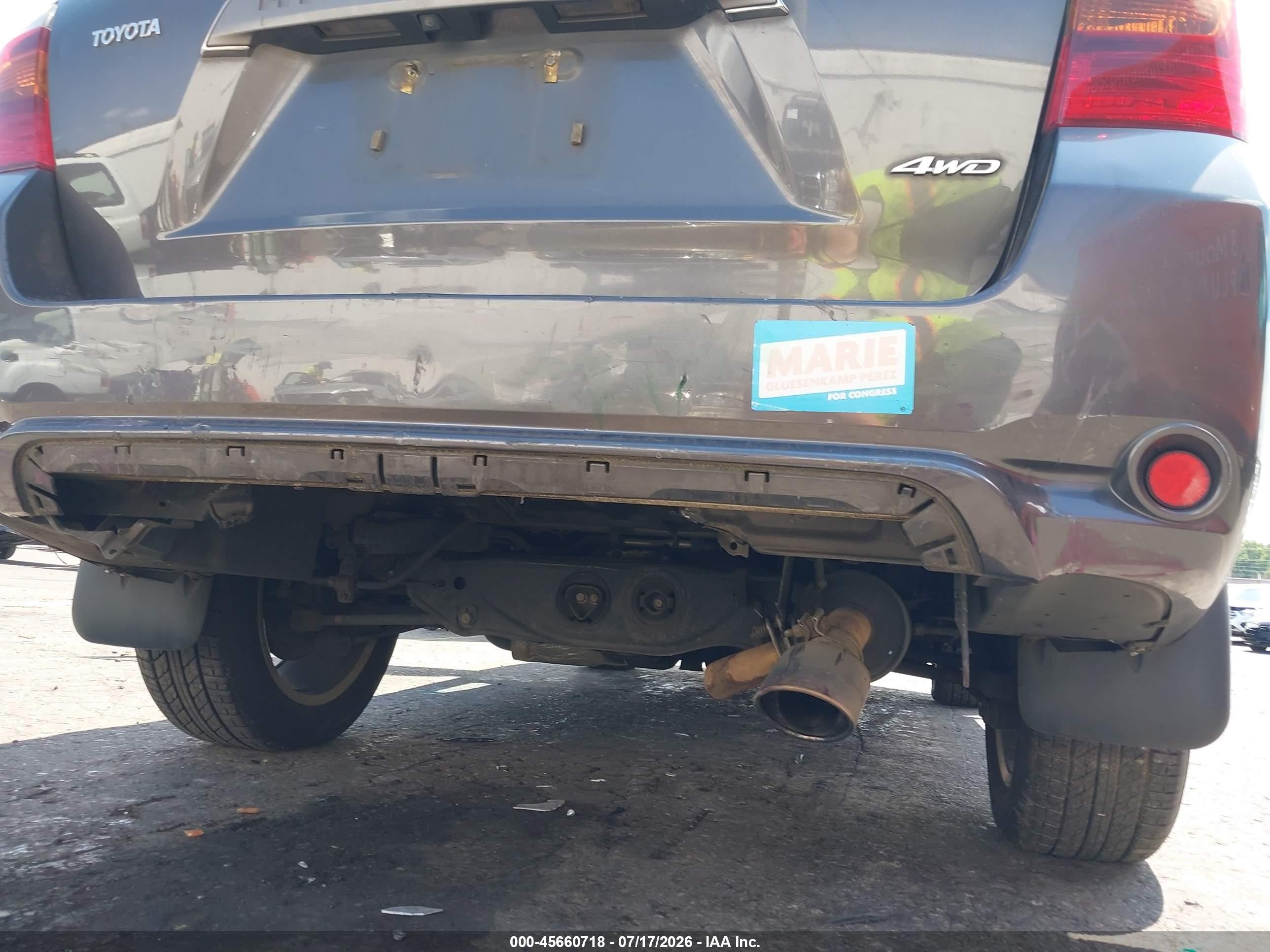 2008 Toyota Highlander Sport Gray vin: JTEES43A982088439