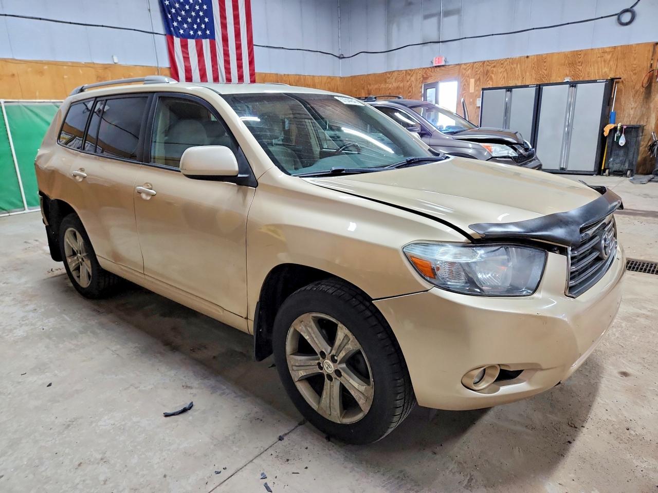 2008 Toyota Highlander Sport Бежевый vin: JTEES43A982090076