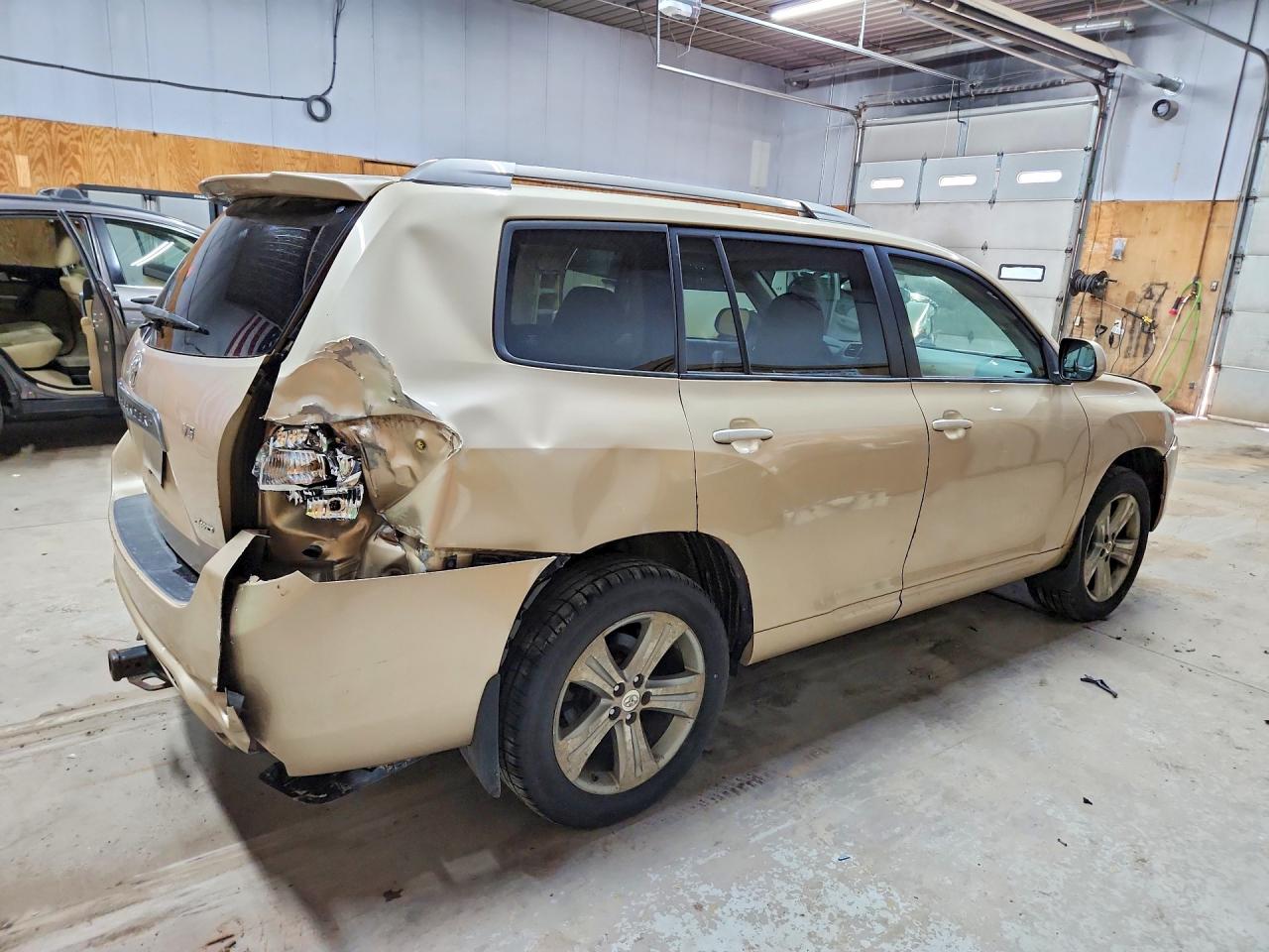 2008 Toyota Highlander Sport Бежевый vin: JTEES43A982090076