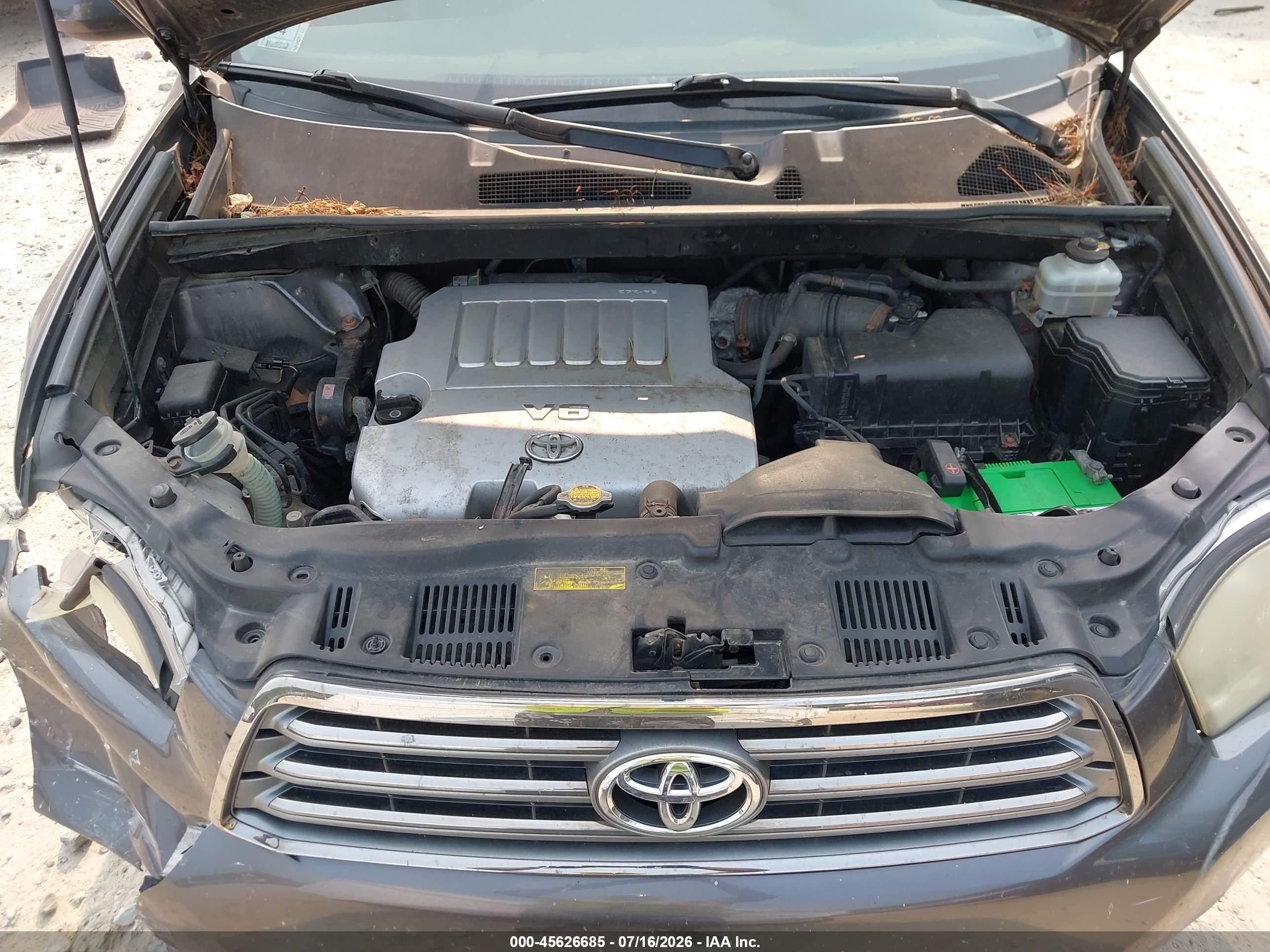 2008 Toyota Highlander Sport Gray vin: JTEES43A982094516