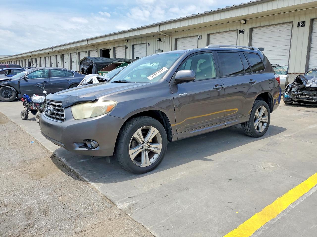2009 Toyota Highlander Sport Gray vin: JTEES43A992120095