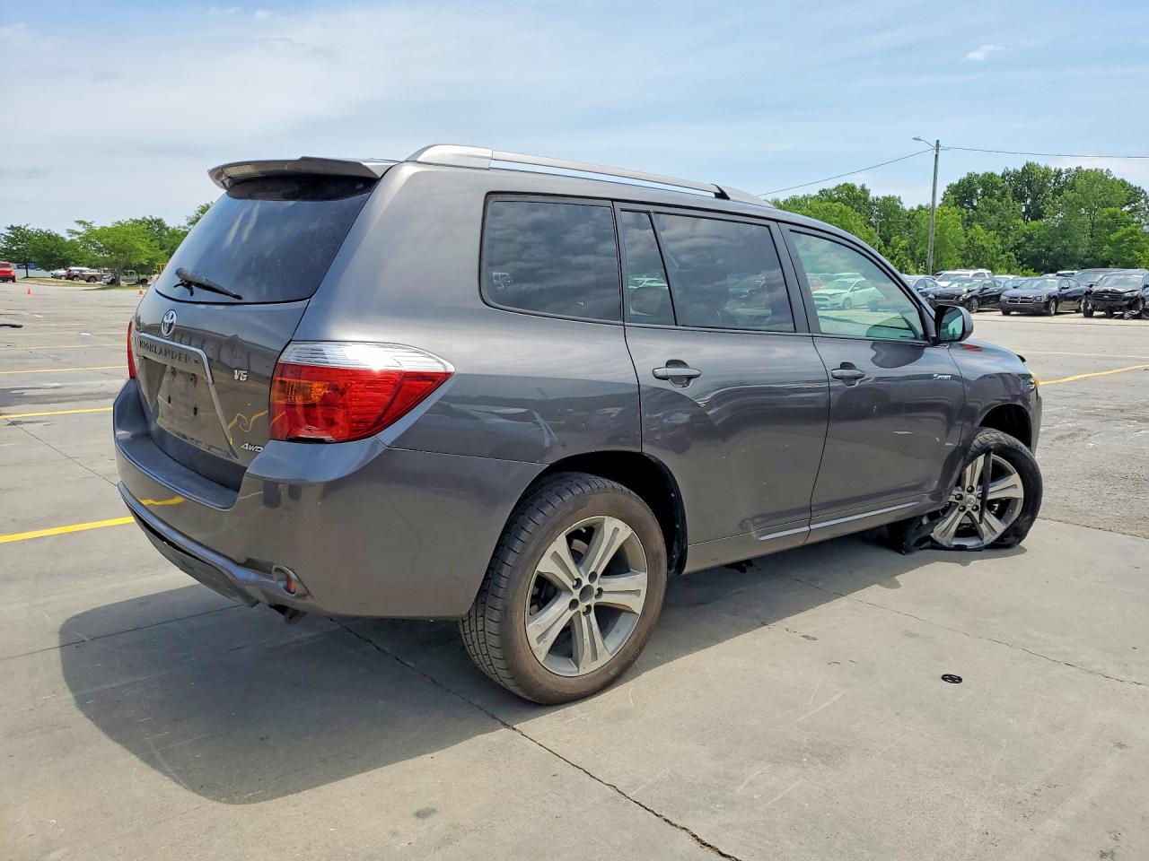 2009 Toyota Highlander Sport Gray vin: JTEES43A992120095
