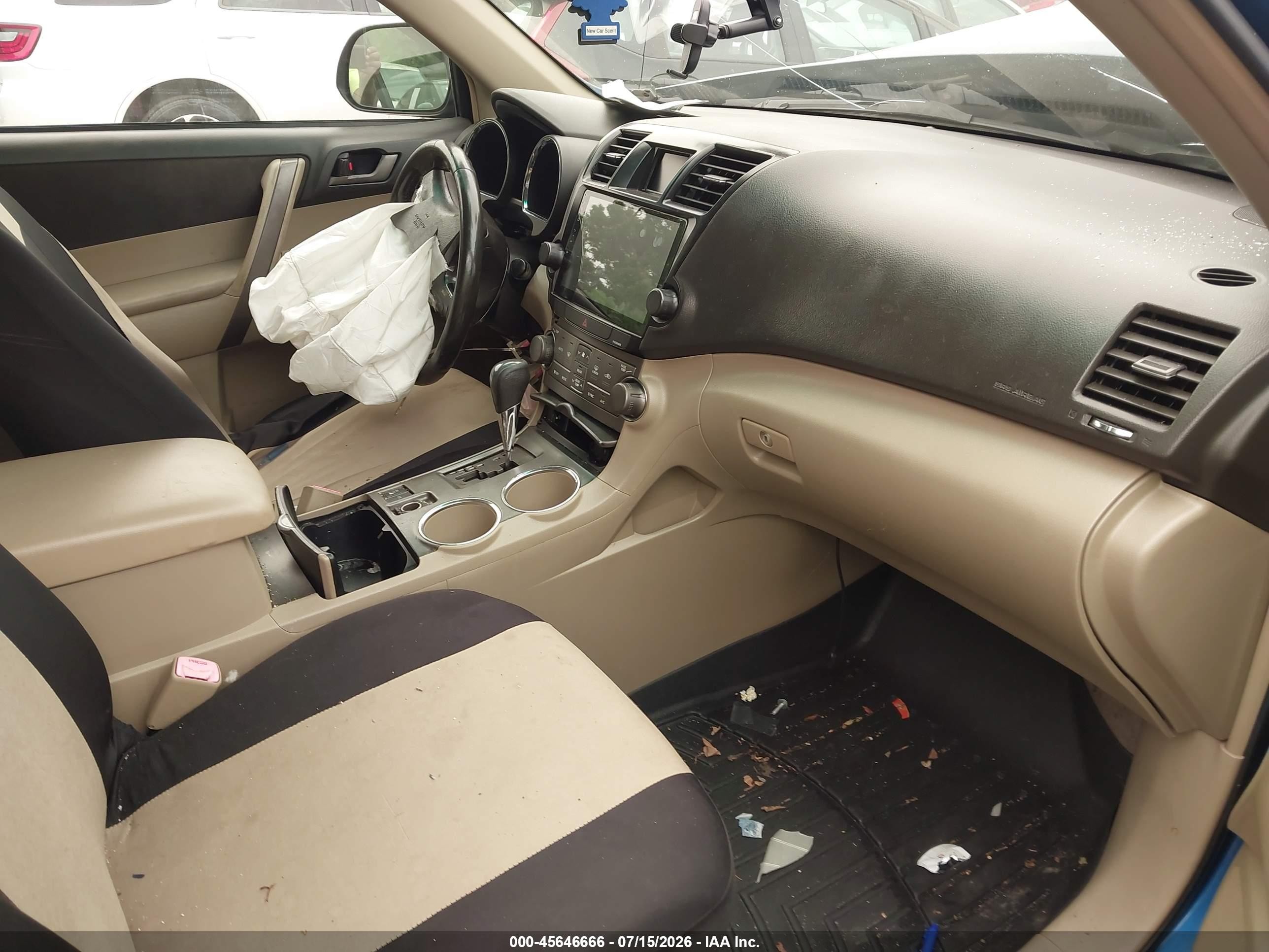 2008 Toyota Highlander Sport Blue vin: JTEES43AX82010056
