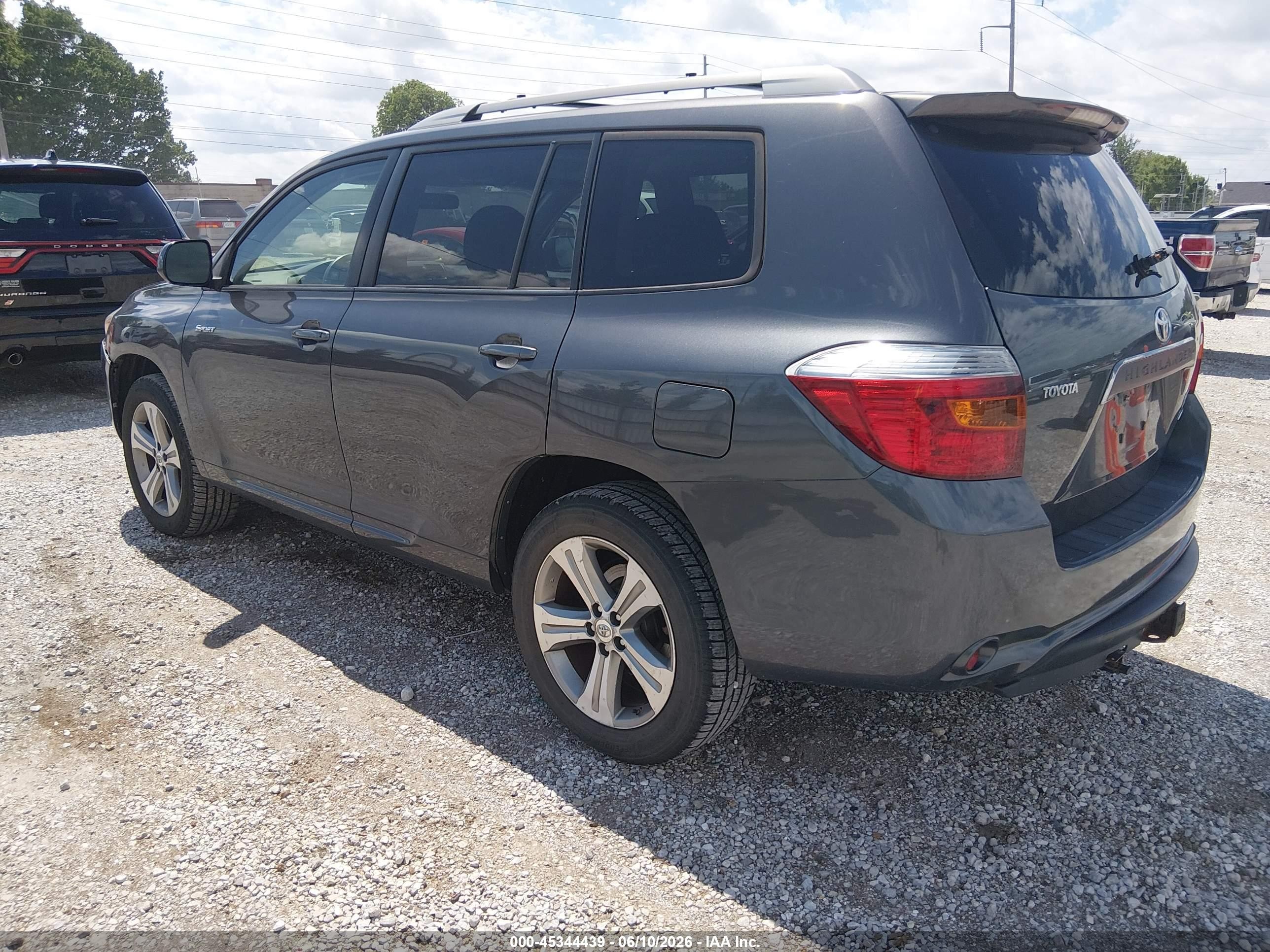 2008 Toyota Highlander Sport Gray vin: JTEES43AX82101666