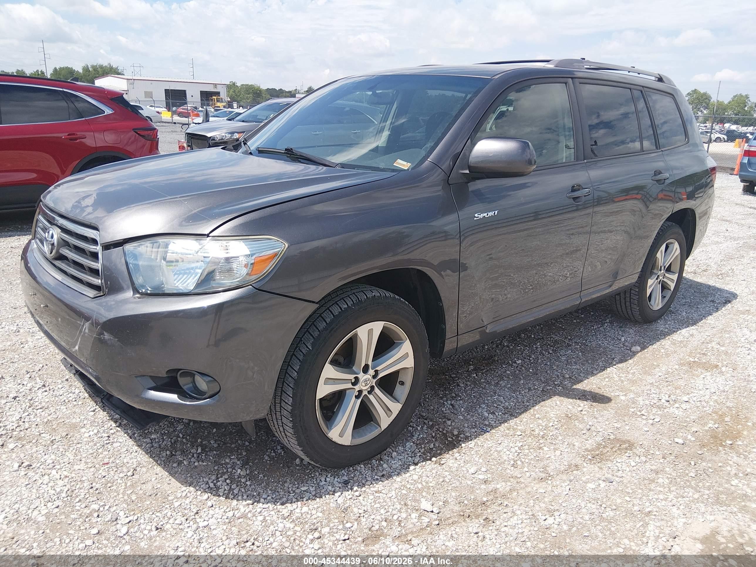 2008 Toyota Highlander Sport Gray vin: JTEES43AX82101666