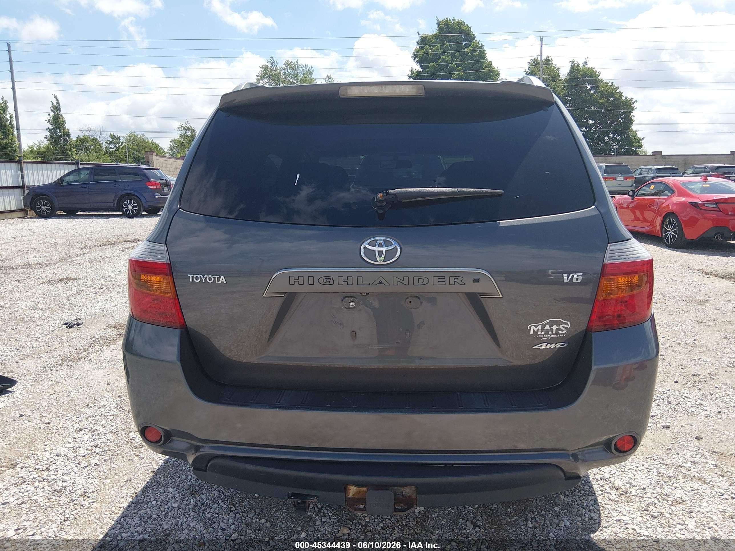 2008 Toyota Highlander Sport Gray vin: JTEES43AX82101666