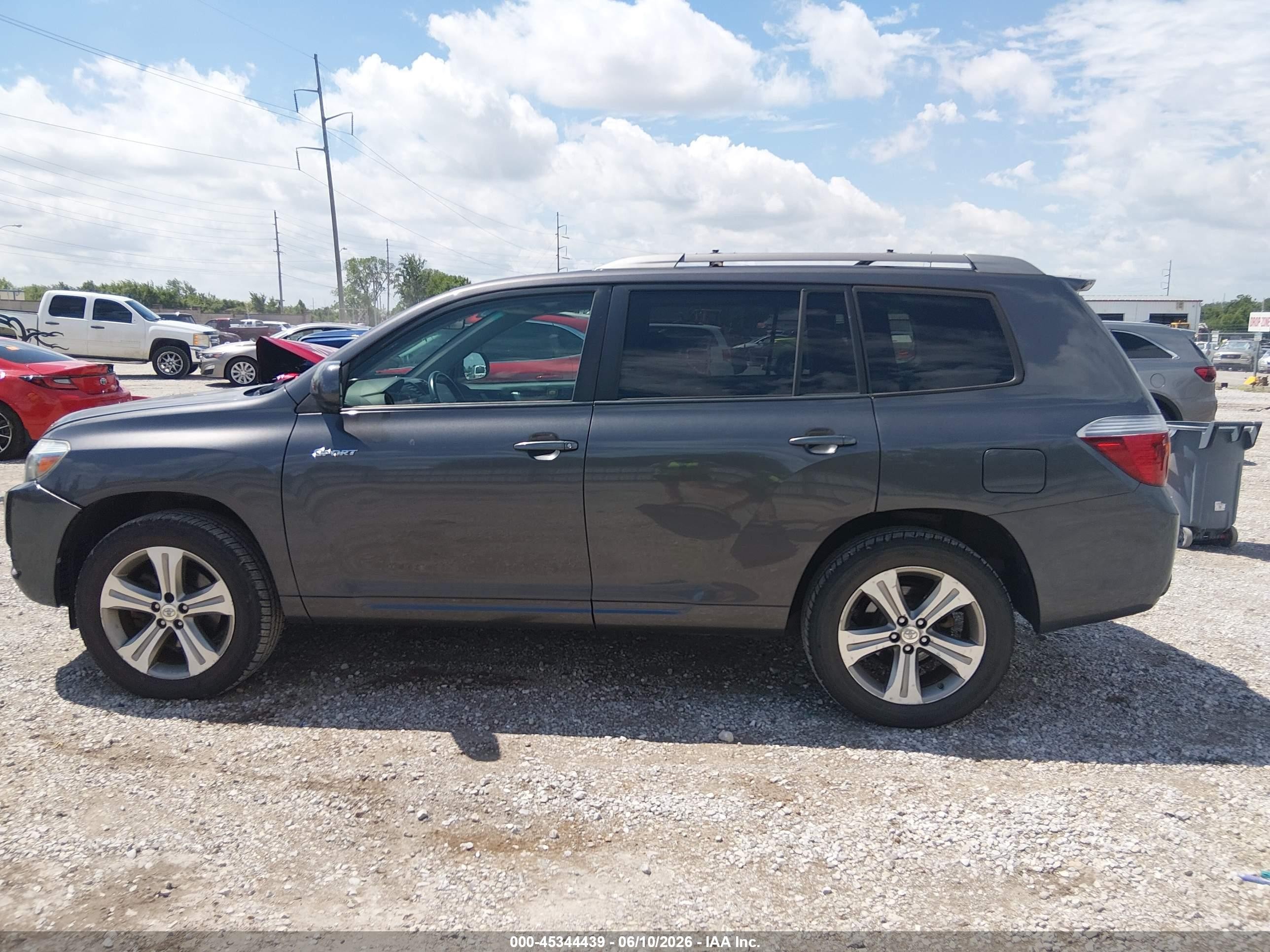2008 Toyota Highlander Sport Gray vin: JTEES43AX82101666