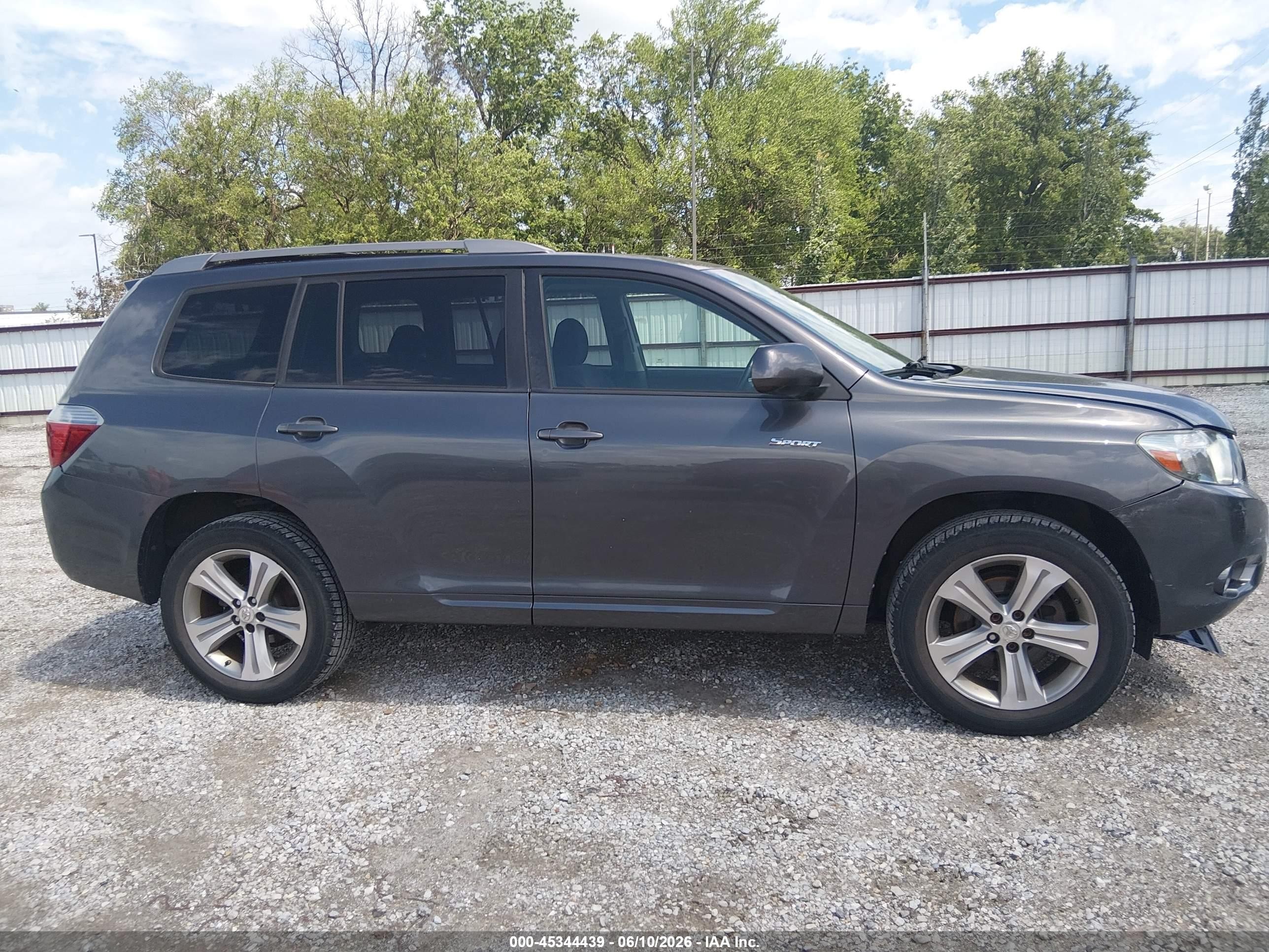 2008 Toyota Highlander Sport Gray vin: JTEES43AX82101666