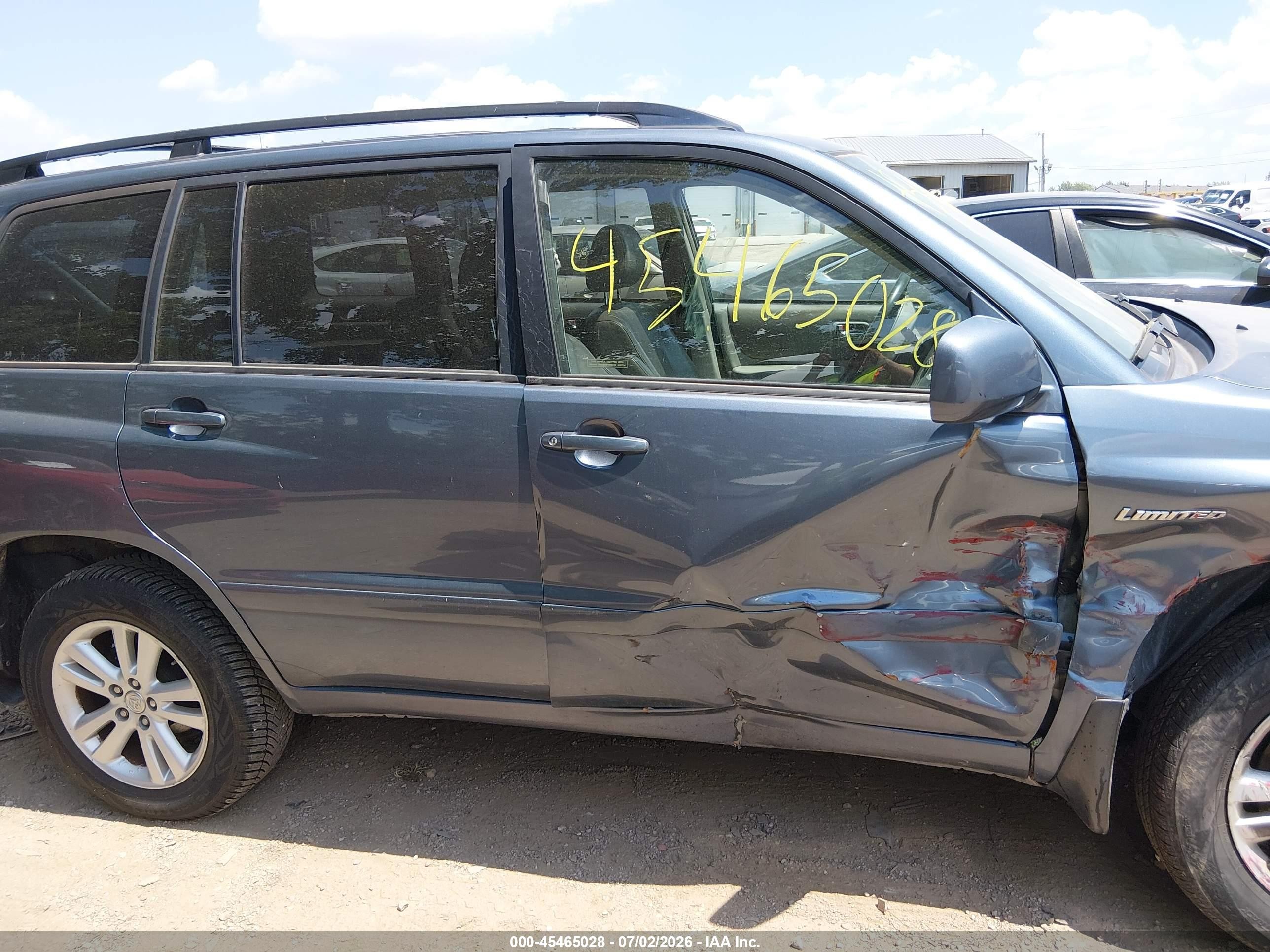 2006 Toyota Highlander Hybrid Limited V6 Light Blue vin: JTEEW21A160006000