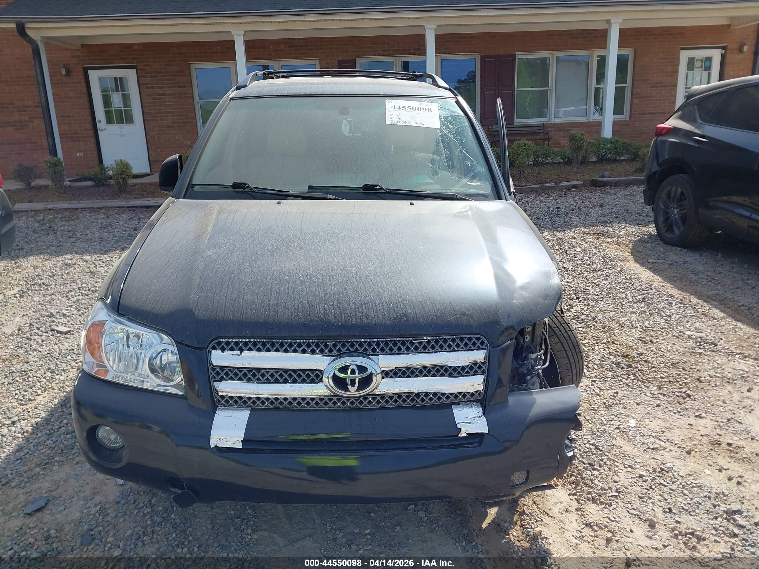 2006 Toyota Highlander Hybrid Черный vin: JTEEW21A160031639