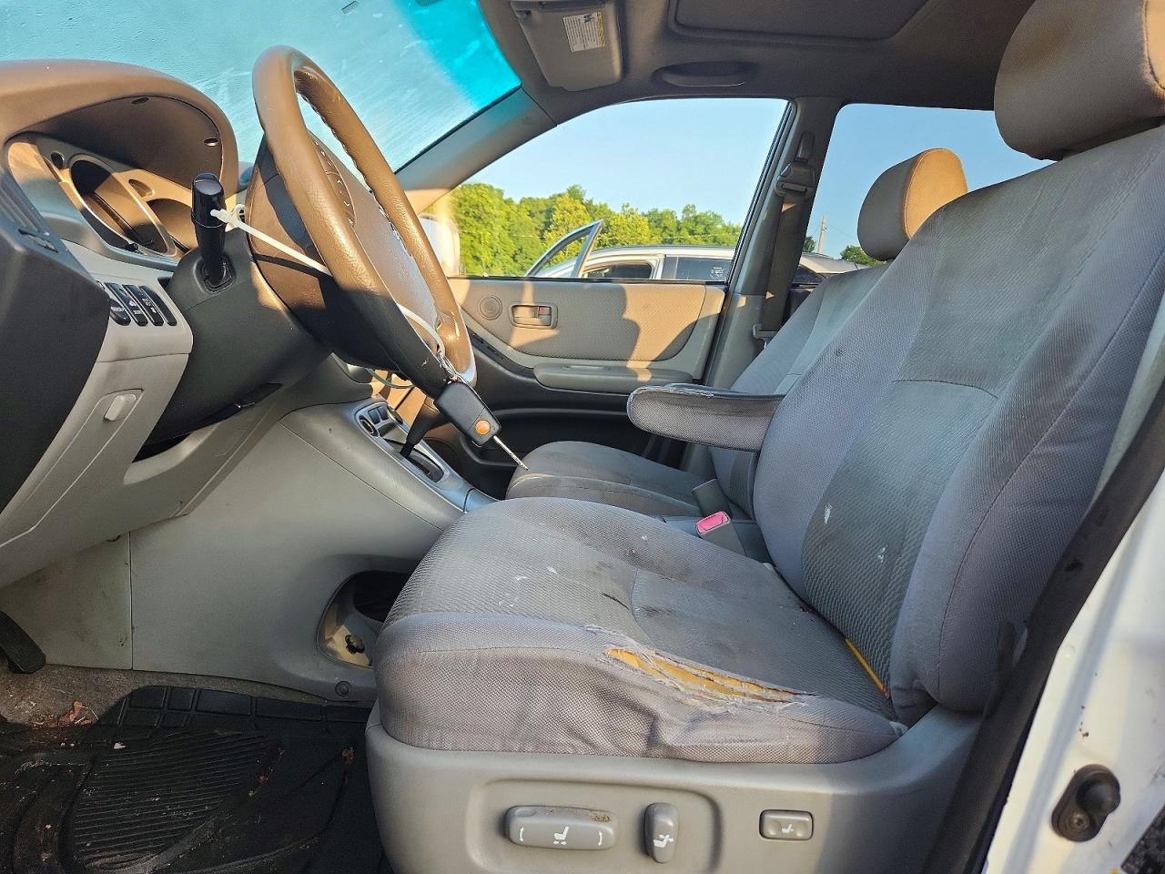 2007 Toyota Highlander Hybrid White vin: JTEEW21A170036602