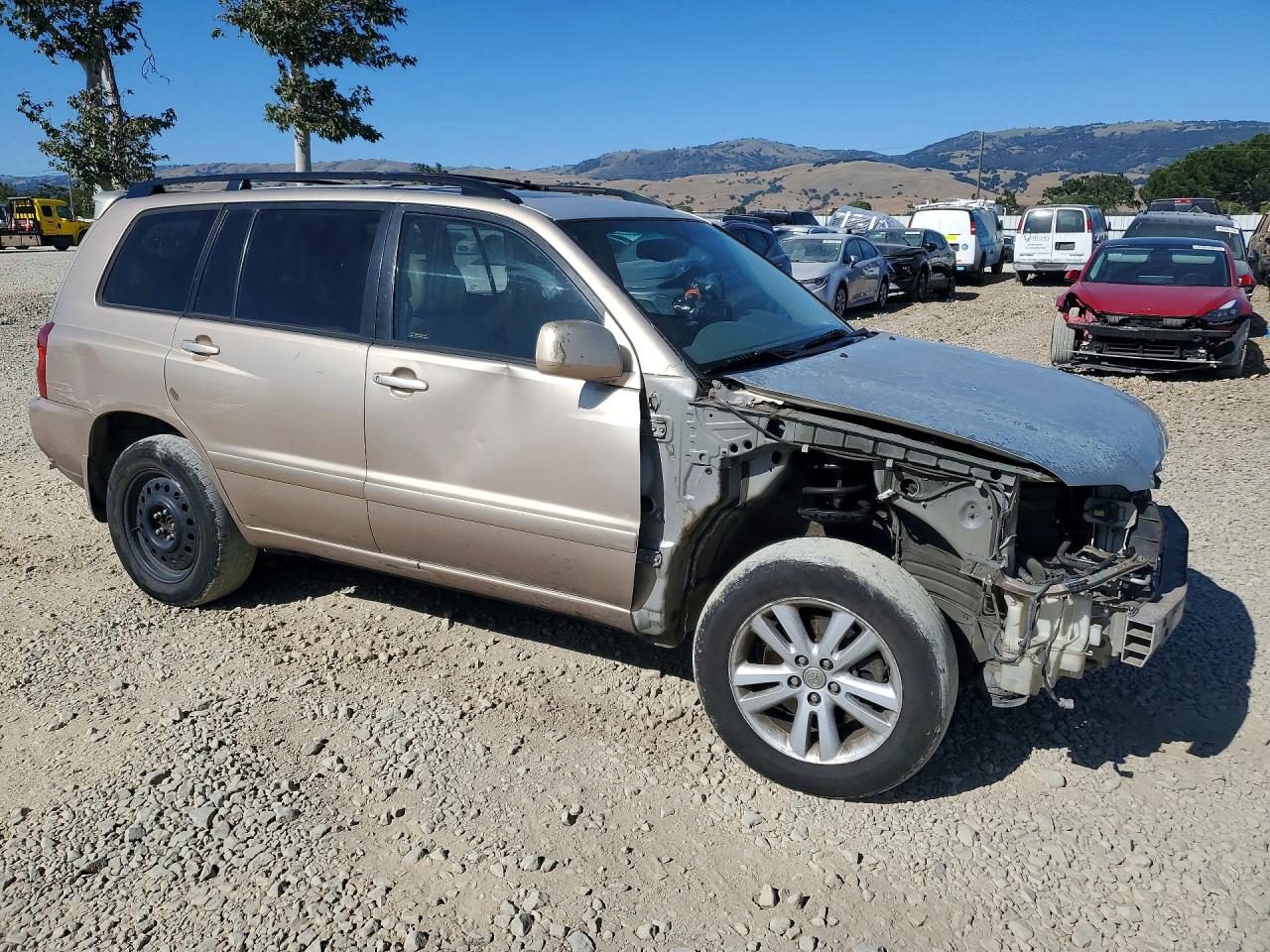 2006 Toyota Highlander Желто-коричневый vin: JTEEW21A260005261