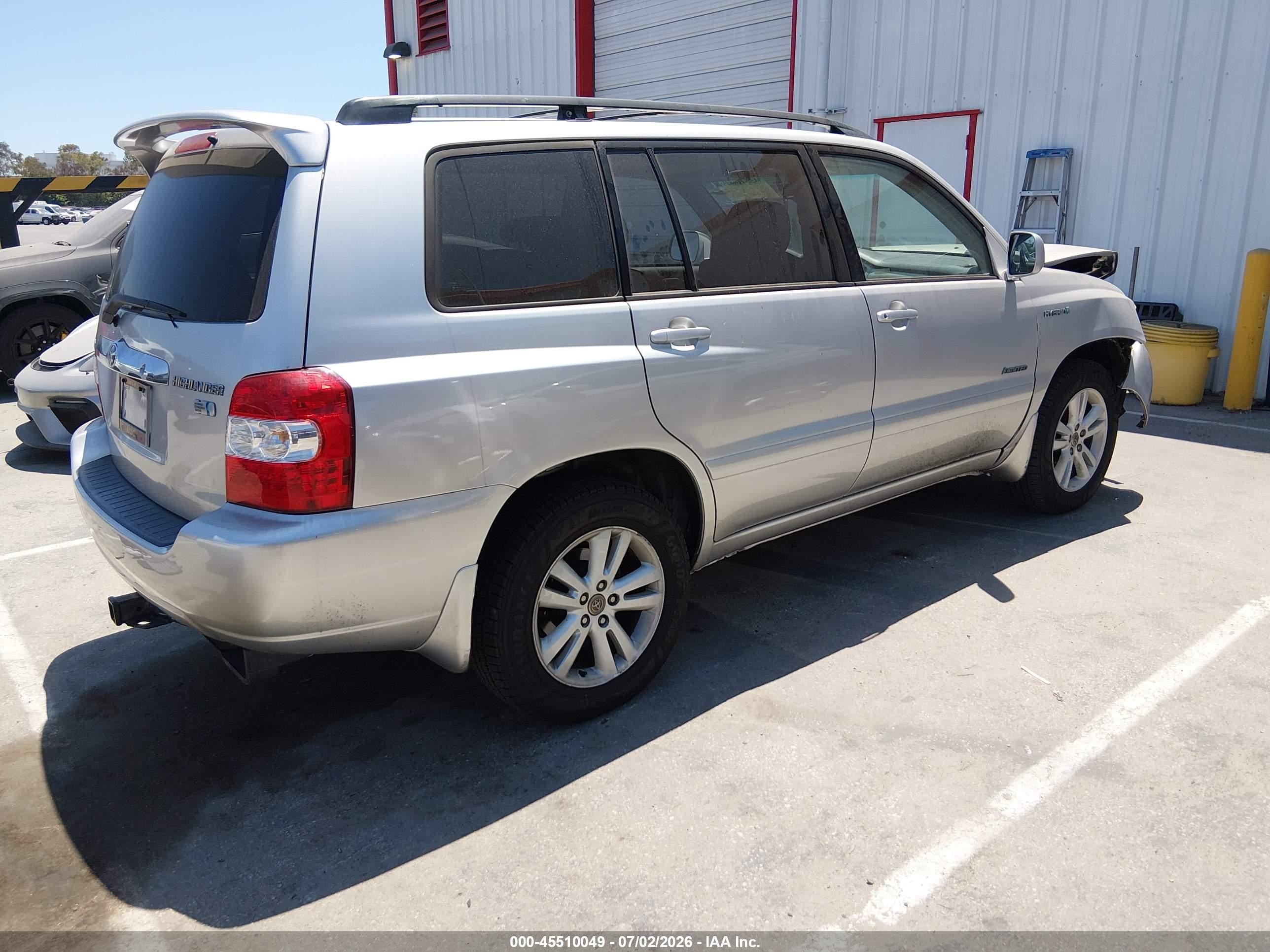 2006 Toyota Highlander Hybrid Limited V6 Silver vin: JTEEW21A260033593