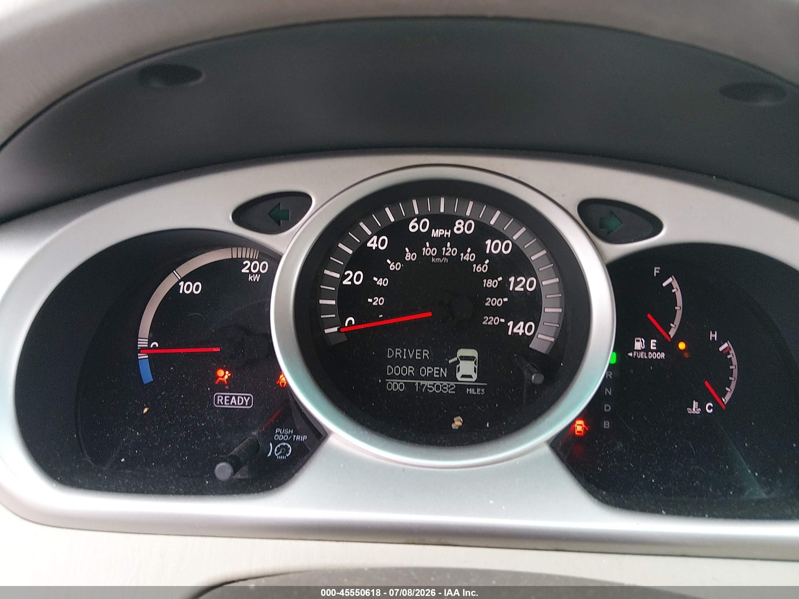 2007 Toyota Highlander Hybrid V6 Gold vin: JTEEW21A270044708