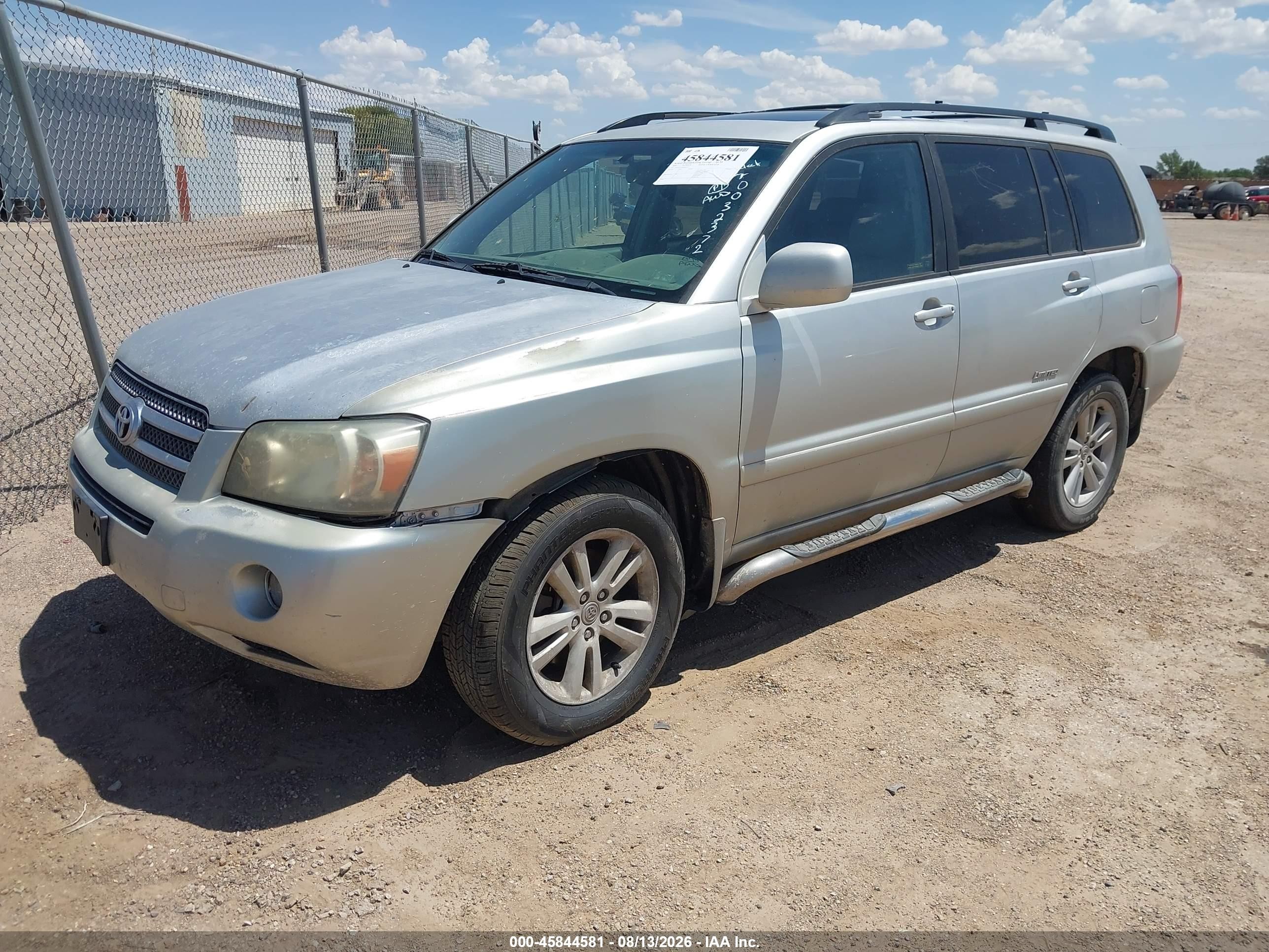 2006 Toyota Highlander Hybrid Limited V6 Silver vin: JTEEW21A360032372
