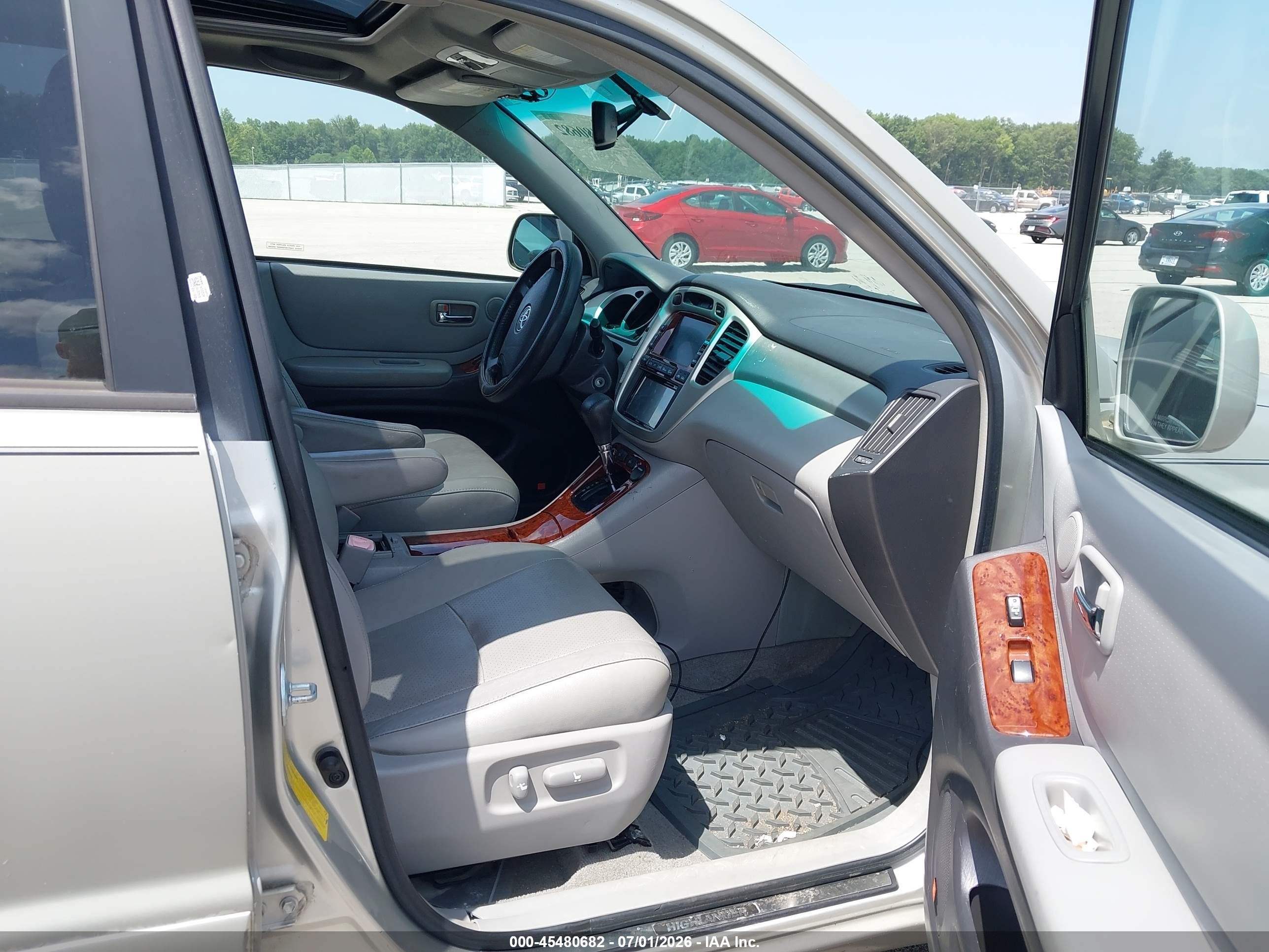 2007 Toyota Highlander Hybrid Limited V6 Tan vin: JTEEW21A370046516