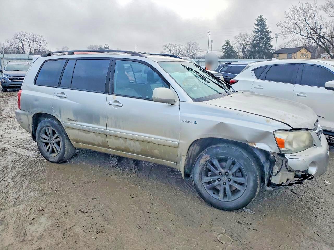2007 Toyota Highlander Hybrid Limited Silver vin: JTEEW21A370049724