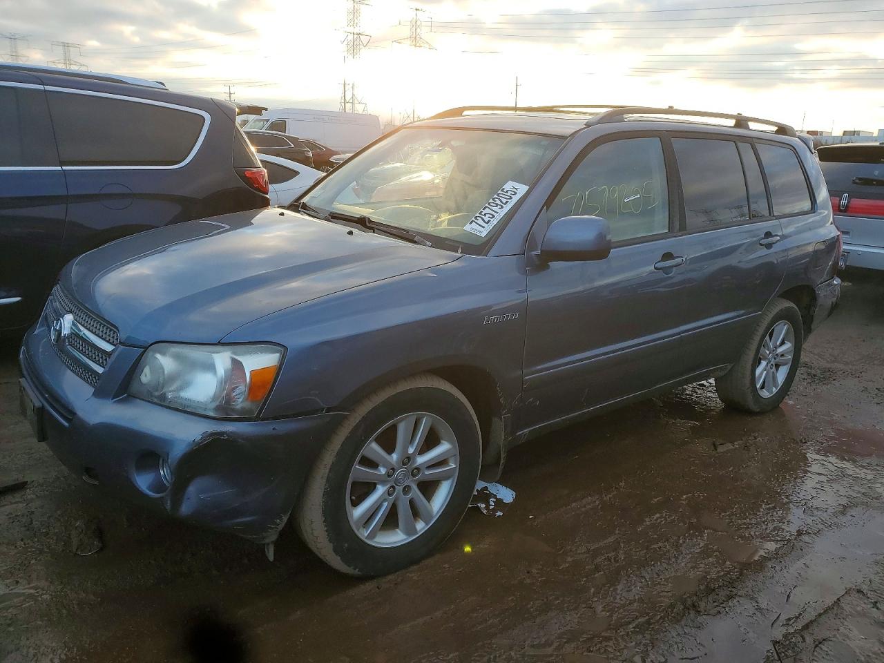 2006 Toyota Highlander Blue vin: JTEEW21A460014690