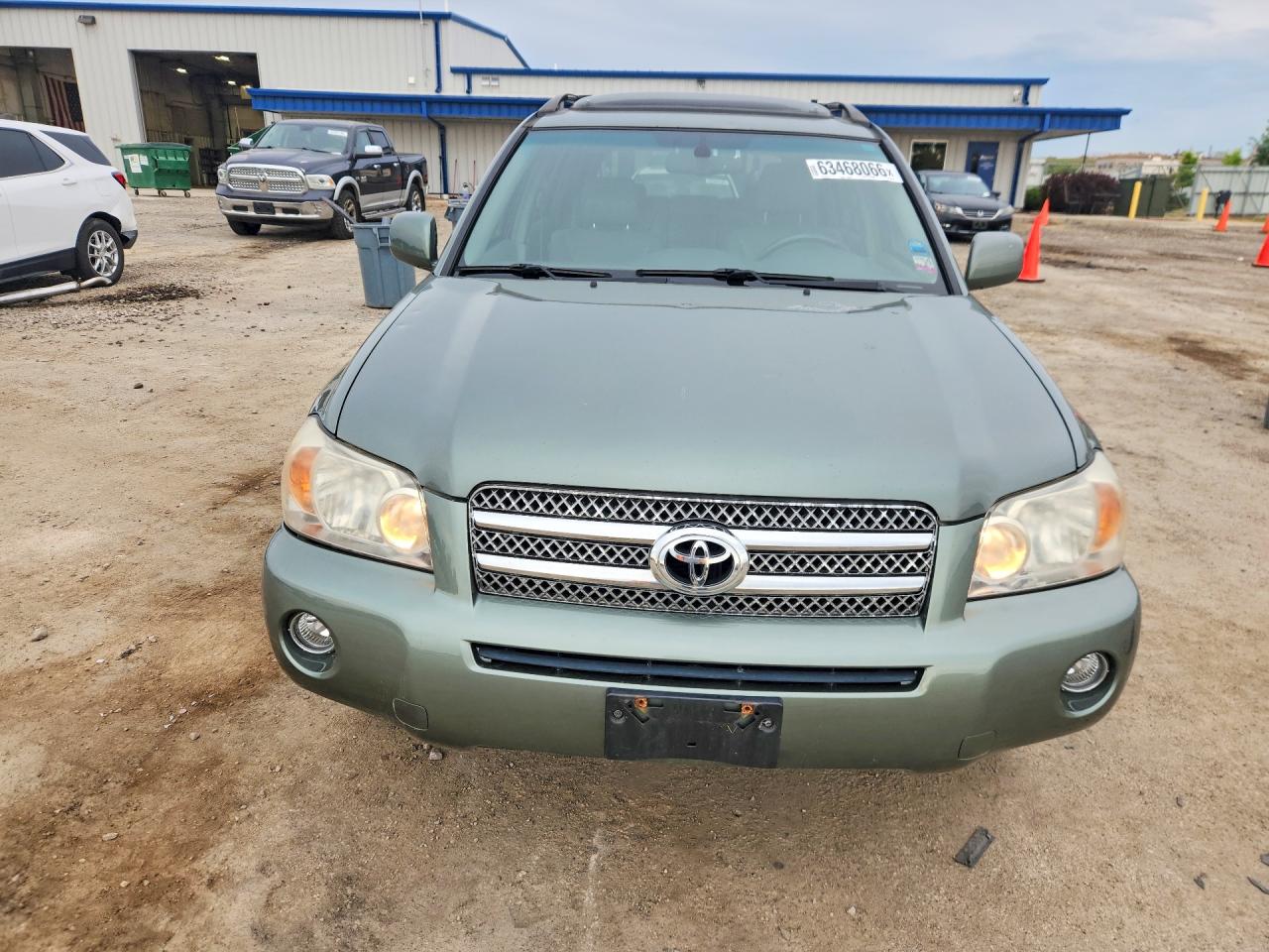 2007 Toyota Highlander Hybrid Green vin: JTEEW21A470045231
