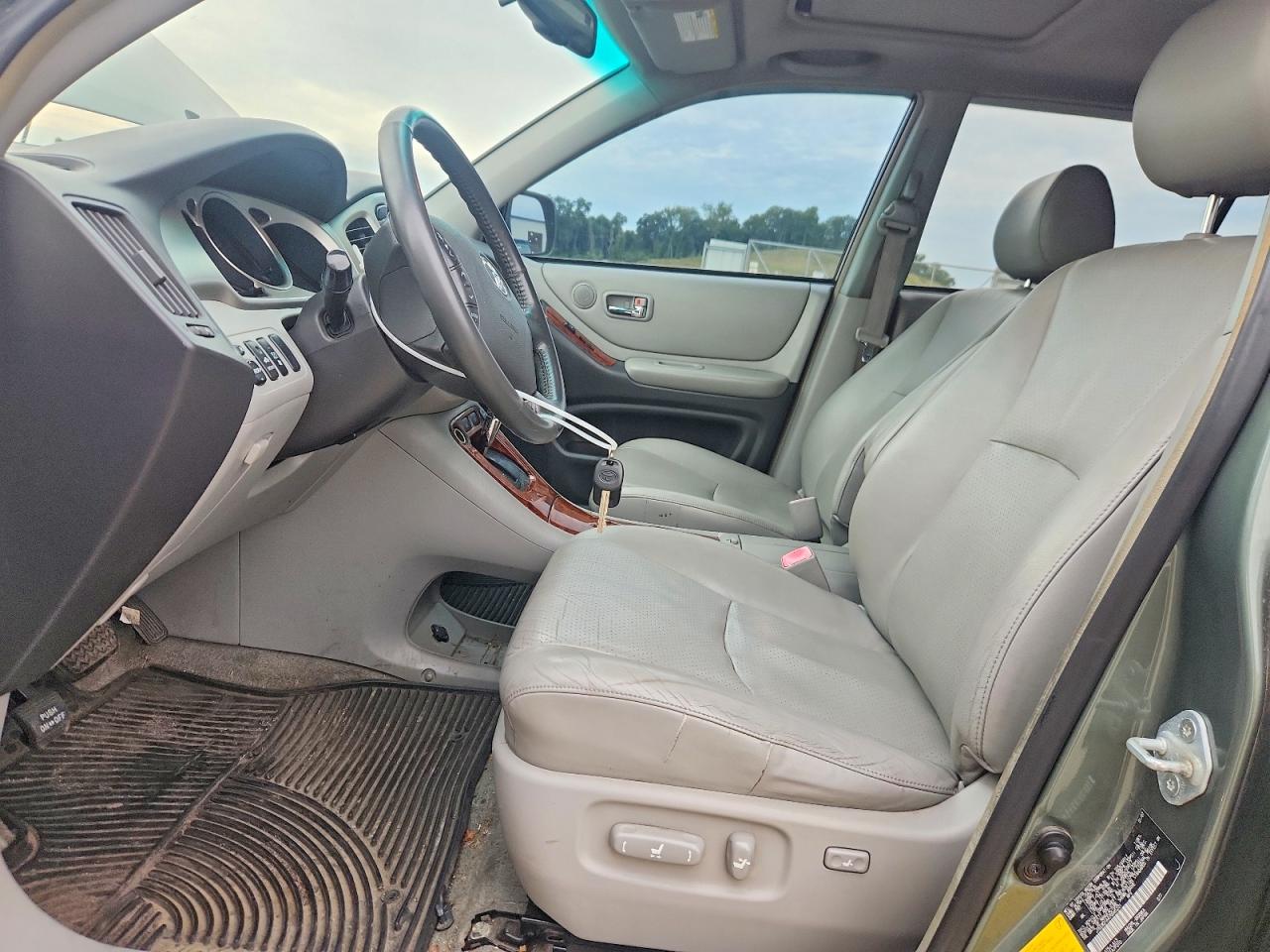 2007 Toyota Highlander Hybrid Green vin: JTEEW21A470045231