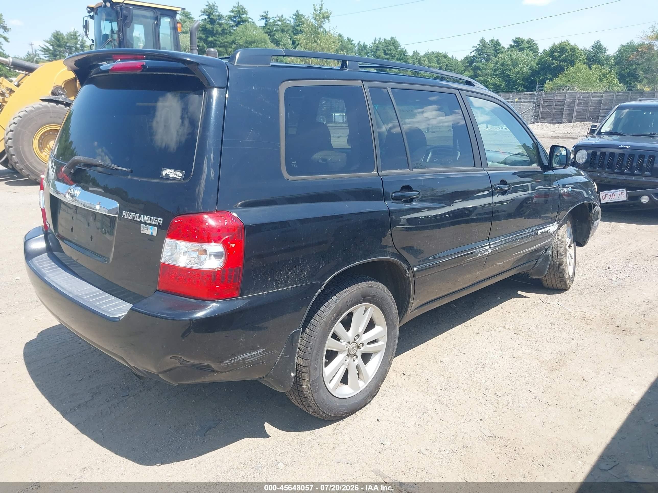2006 Toyota Highlander Hybrid V6 Черный vin: JTEEW21A560024967